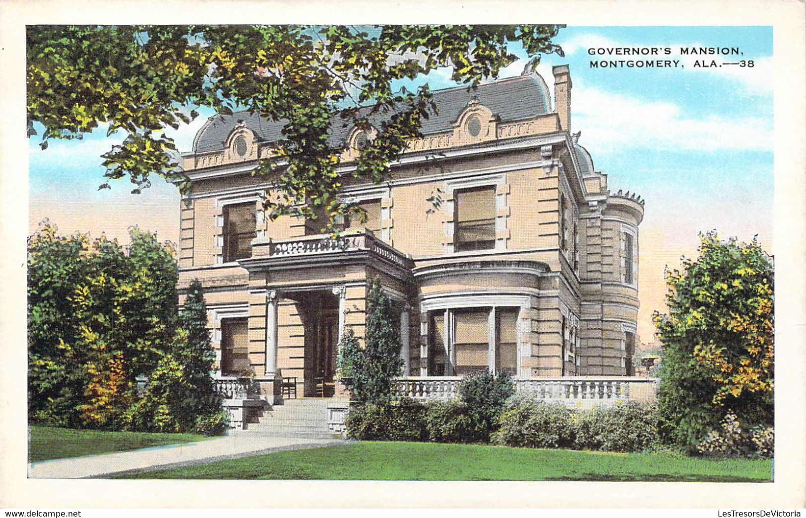 ETATS-UNIS - Alabama - Montgomery - Governor's Mansion - Carte Postale Ancienne - Montgomery