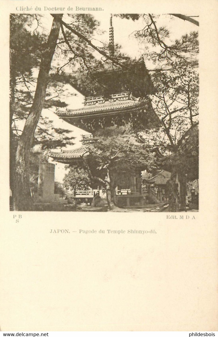 ASIE  JAPON (cliché Docteur Beurmann) Pagode Du Temple - Other & Unclassified