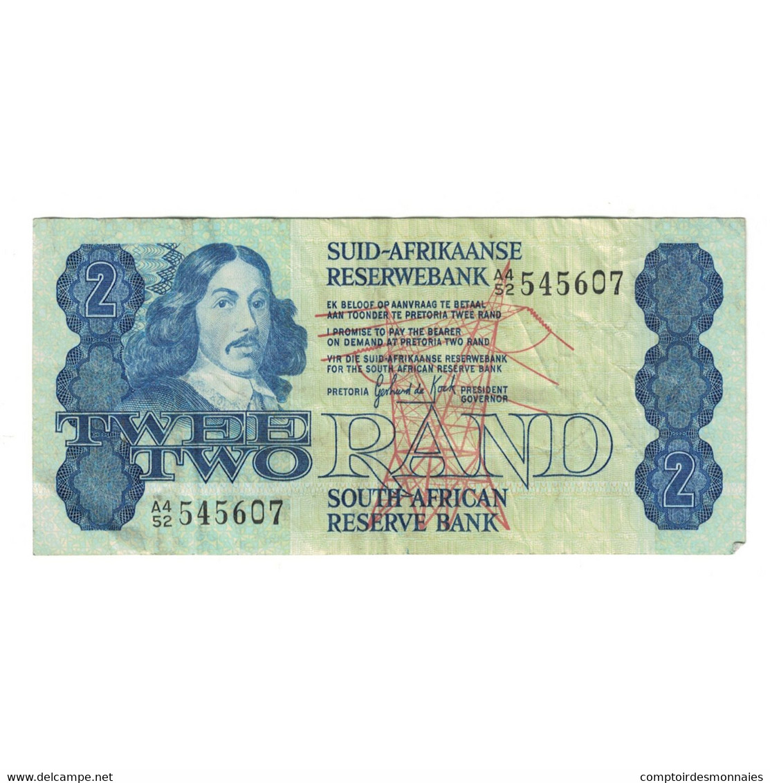 Billet, Afrique Du Sud, 2 Rand, 1990, KM:118e, TTB - Afrique Du Sud