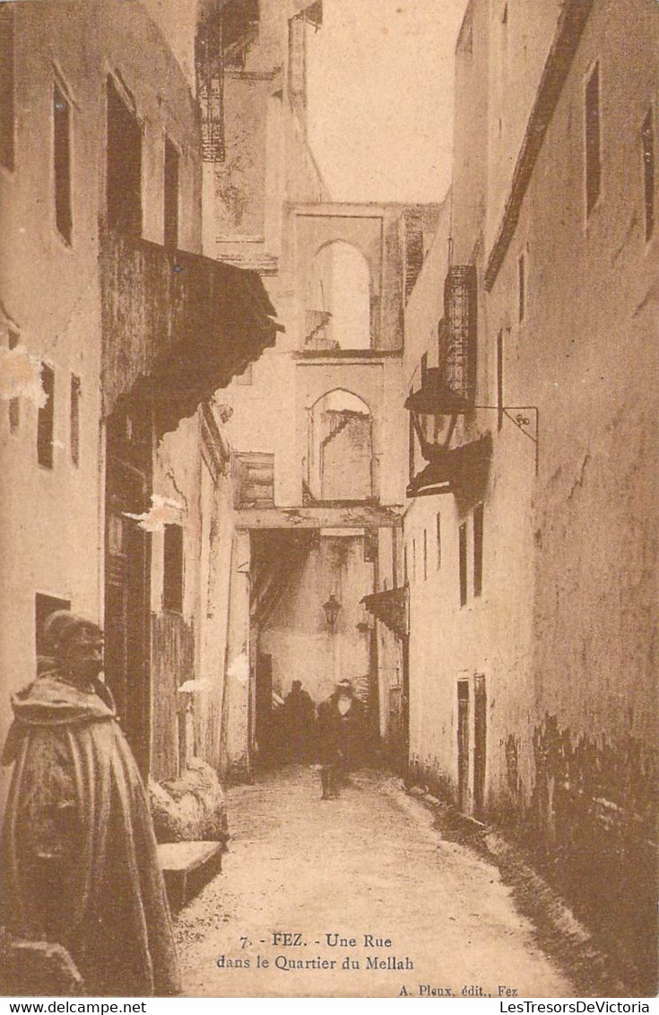 MAROC - Fez - Une Rue Dans Le Quartier Du Mellah  - Carte Postale Ancienne - Fez