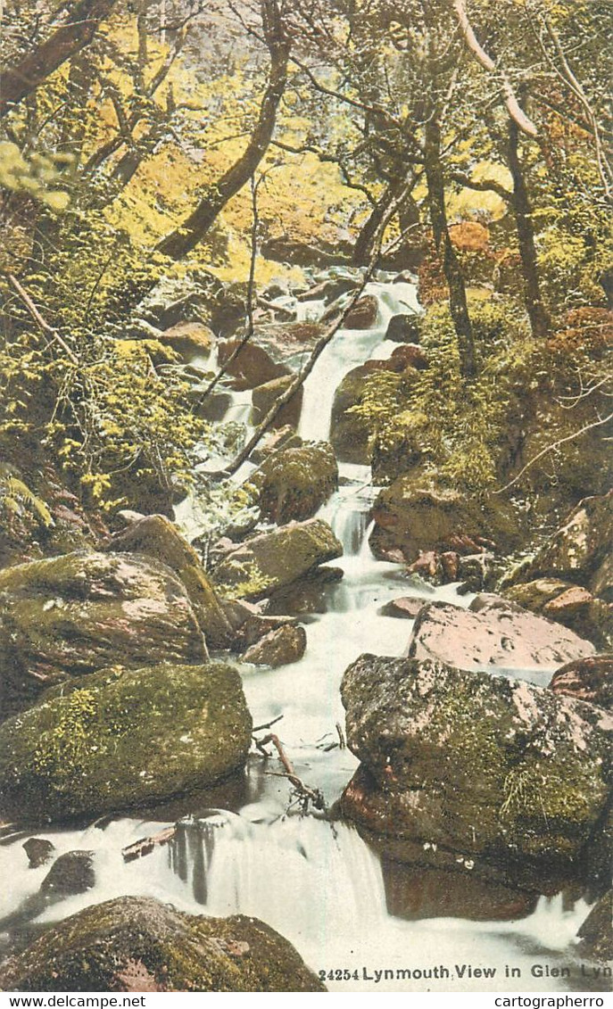 England Lynmouth View In Glen Lyn Picturesque Natural Landscape - Lynmouth & Lynton