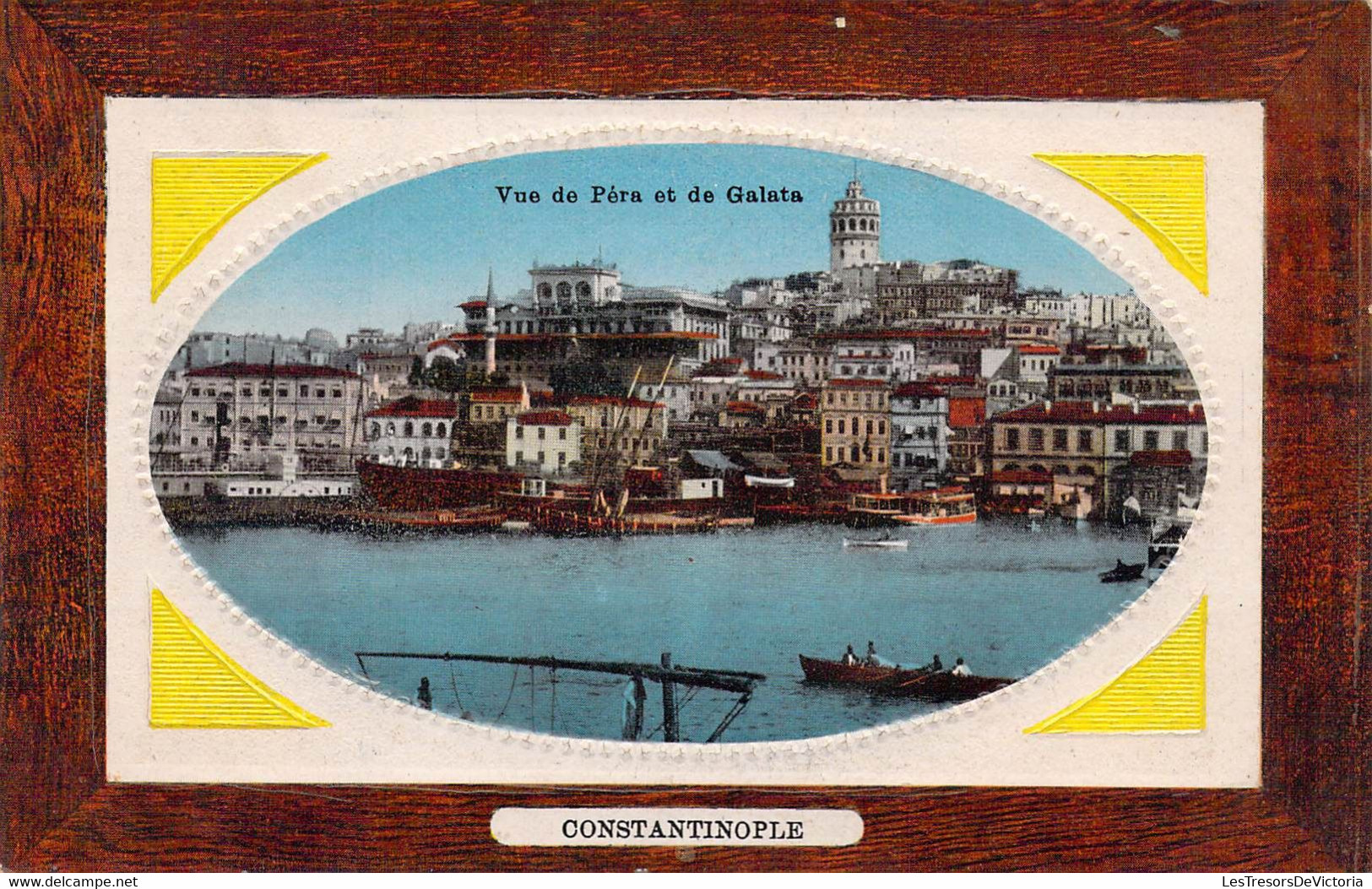 TUNISIE - Constantinople - Vue De Péra Et De Galata - Barques  - Carte Postale Ancienne - Tunisia