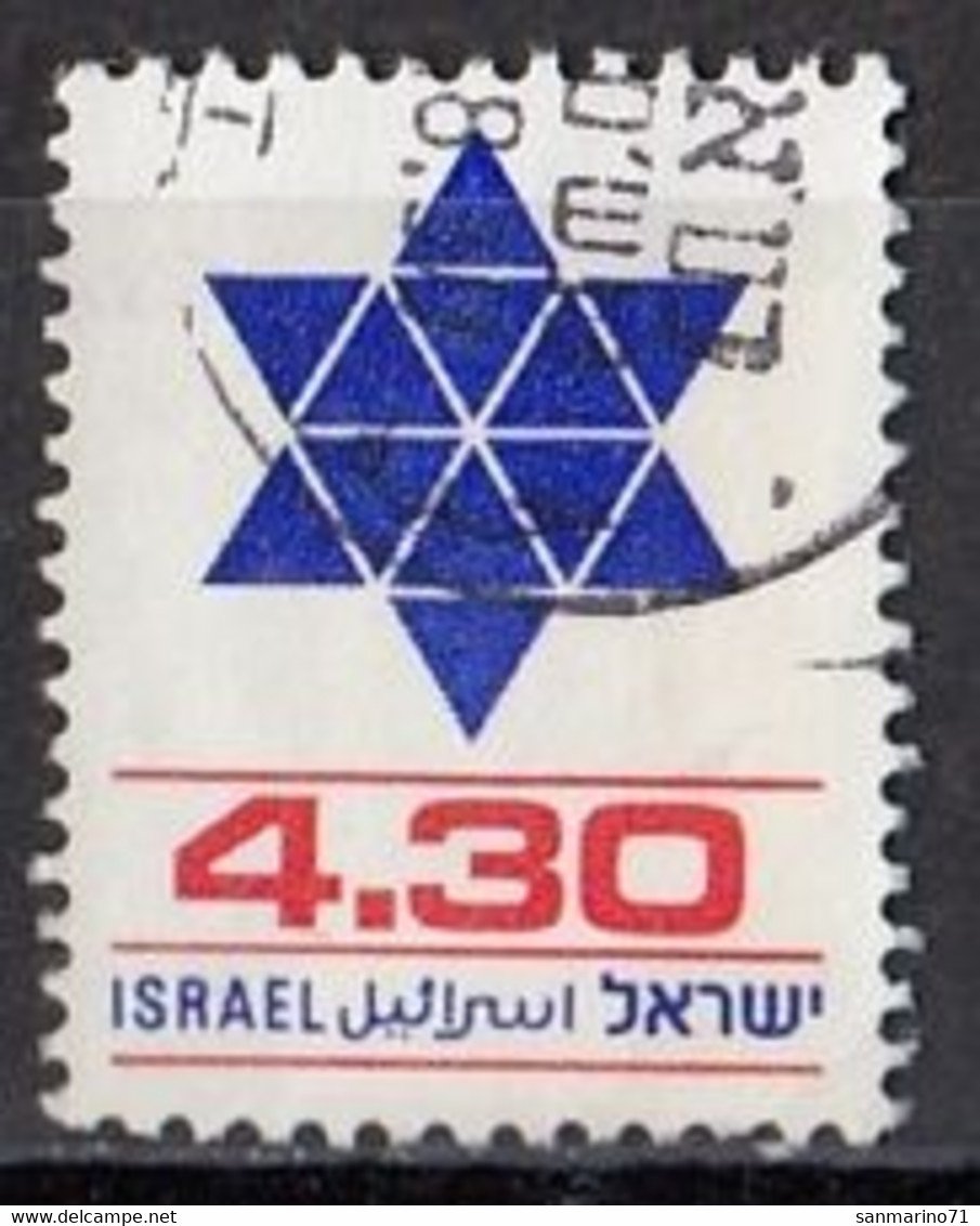 ISRAEL 821,used,falc Hinged - Usati (senza Tab)