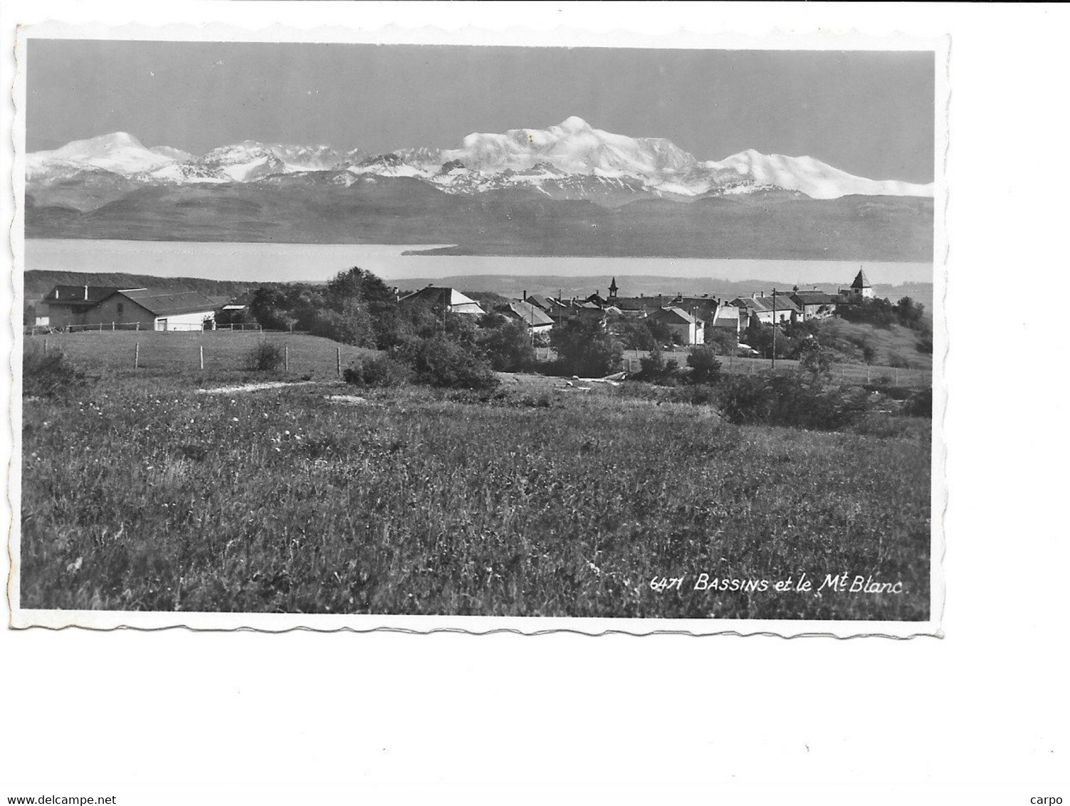 Bassins Et Le Mont-Blanc. - Bassins