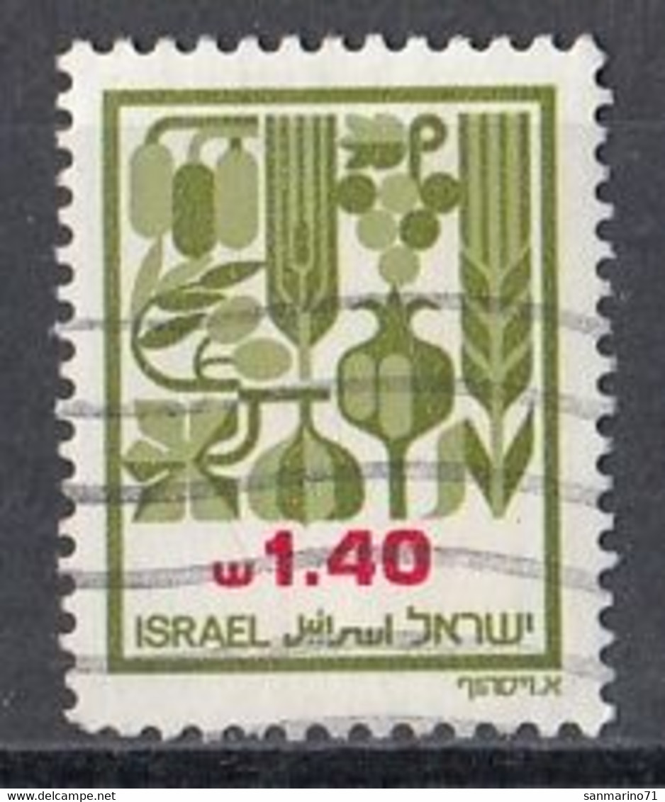 ISRAEL 885,used,falc Hinged - Usados (sin Tab)