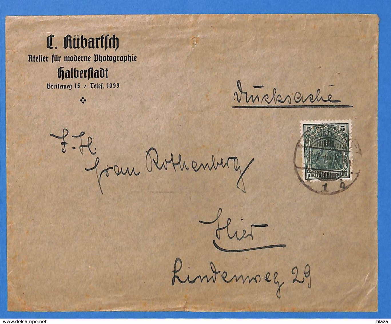 Allemagne Reich 1919 Lettre De Alberstadt (G15883) - Briefe U. Dokumente