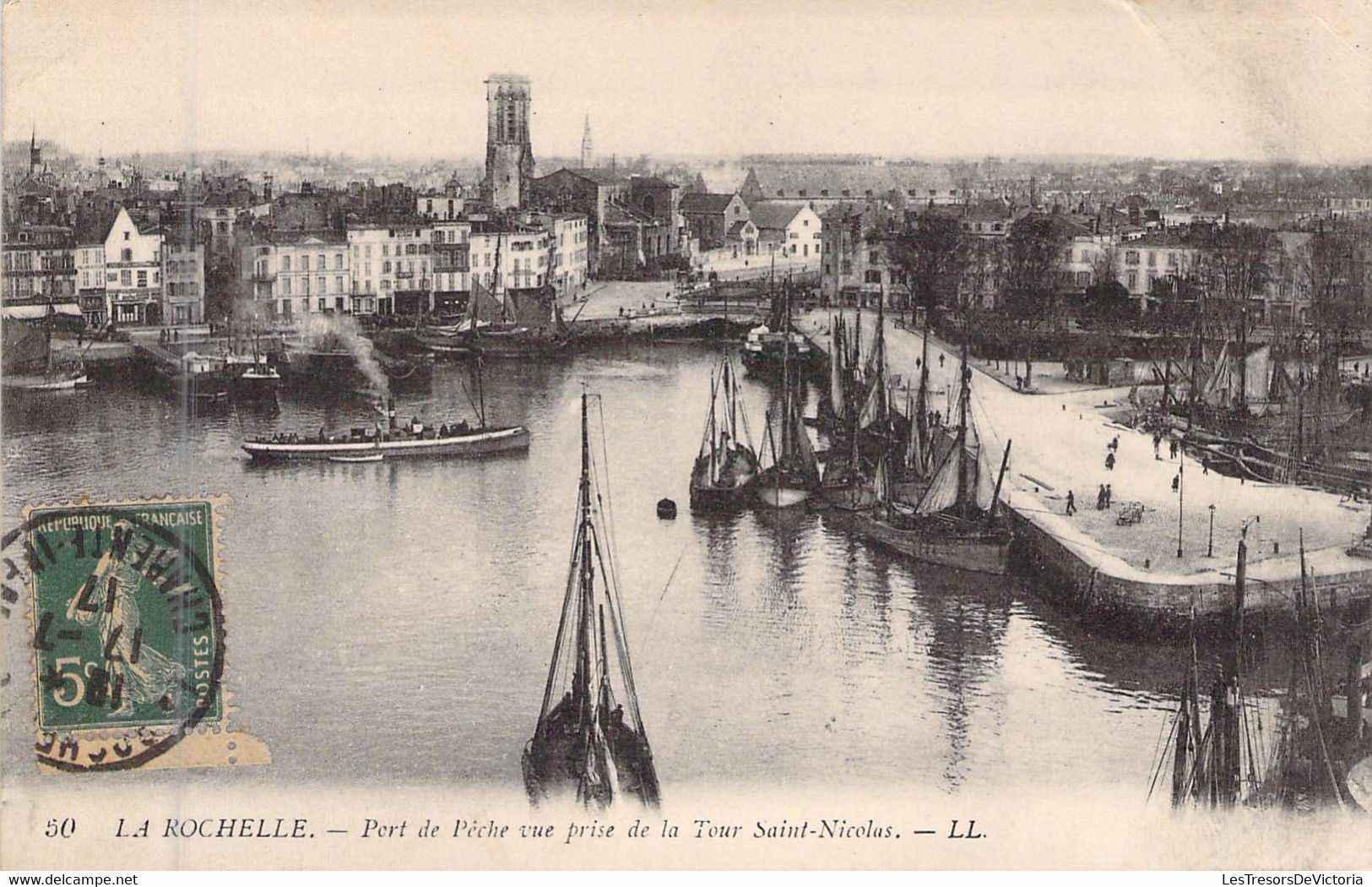 FRANCE - 17 - LA ROCHELLE - Port De Pêche Vue Prise De La Tour Saint Nicolas - LL - Carte Postale Ancienne - La Rochelle