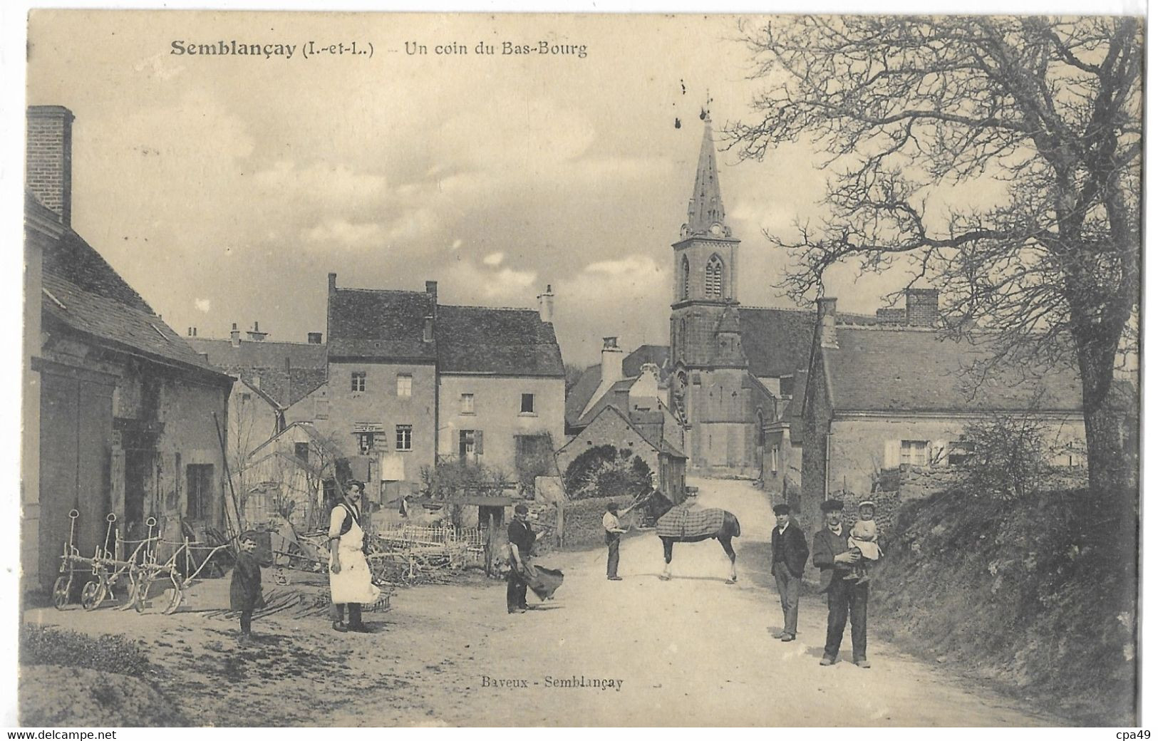 37   SEMBLANCAY UN COIN  DU BAS - BOURG - Semblançay