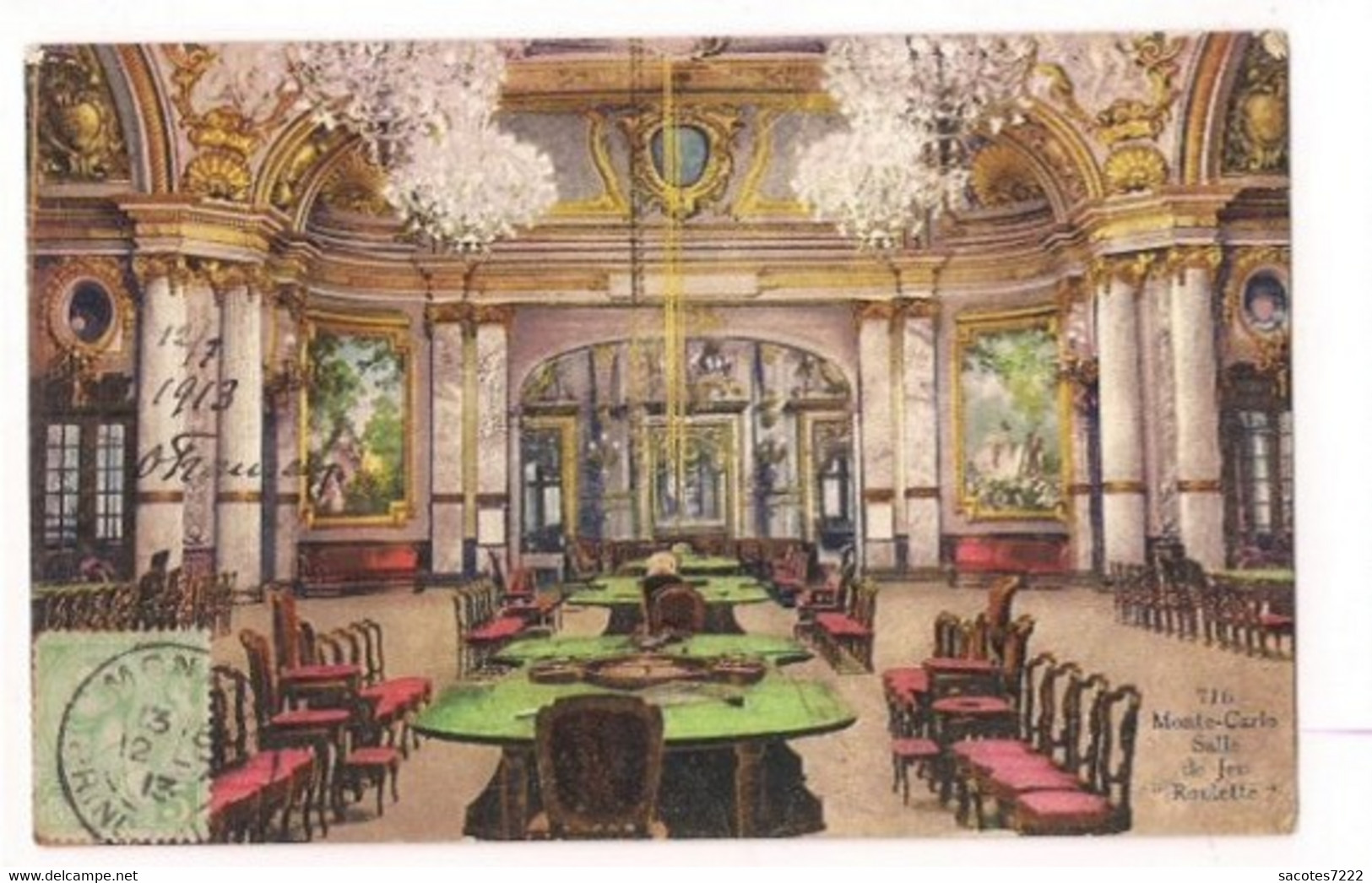 MONTE CARLO - SALLE DE JEU "ROULETTE  " - CASINO - - Monte-Carlo