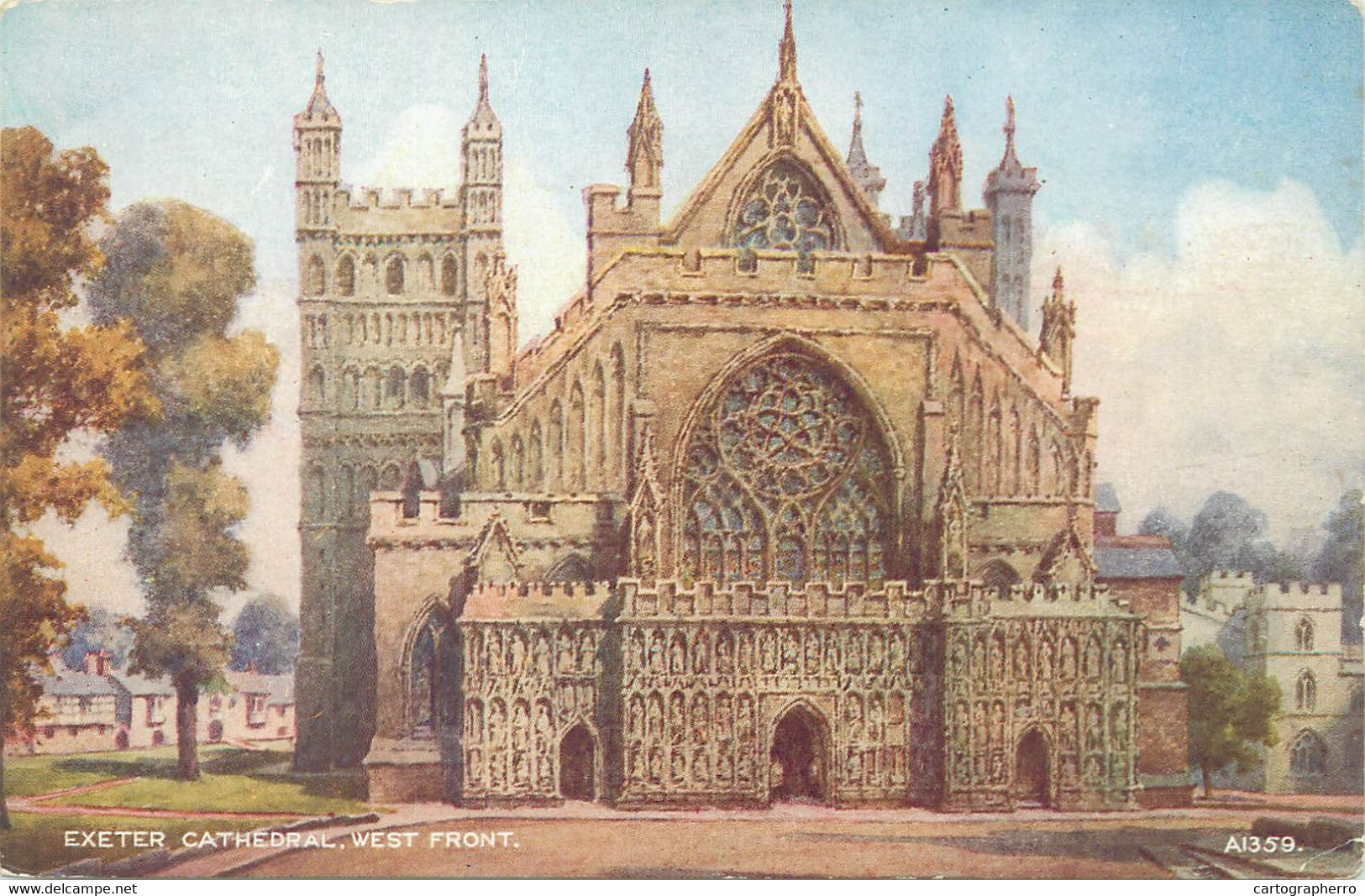 England Exeter Cathedral West Facade - Exeter