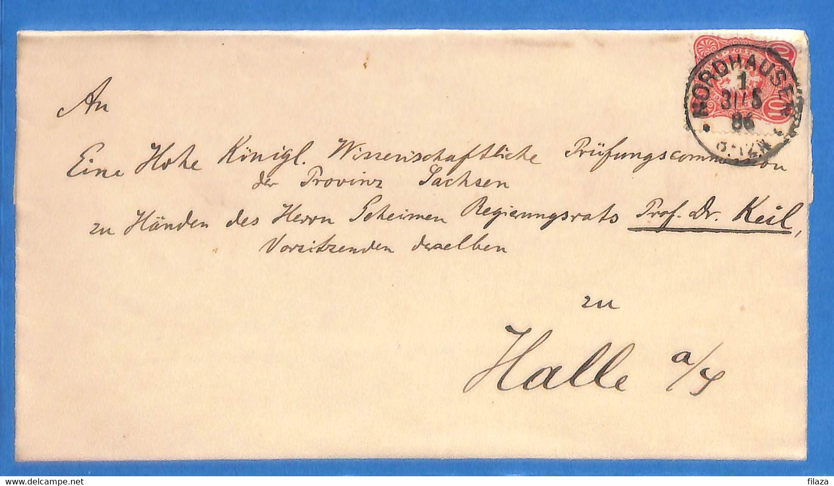 Allemagne Reich 1886 Lettre De Nordhausen (G15892) - Covers & Documents