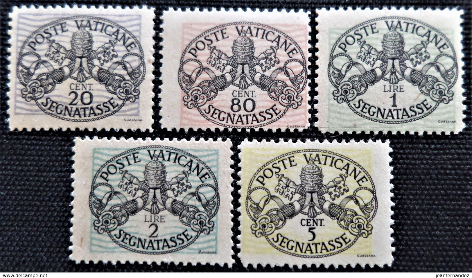 Vatican > Taxes 1945 -1946 Postage Due Stamps  Stampworld N° 7 à 11 MNH - Segnatasse