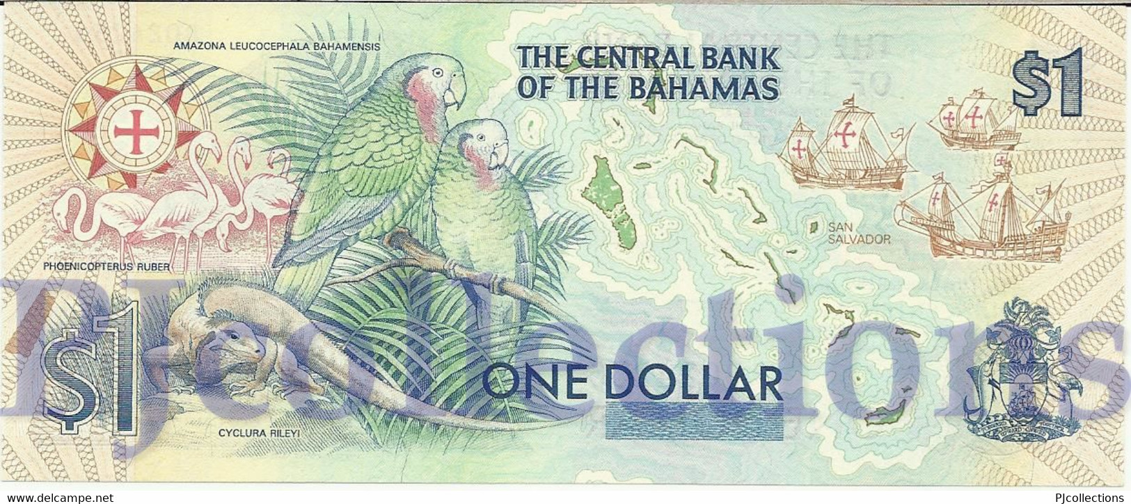 BAHAMAS 1 DOLLAR 1992 PICK 50a UNC - Bahamas