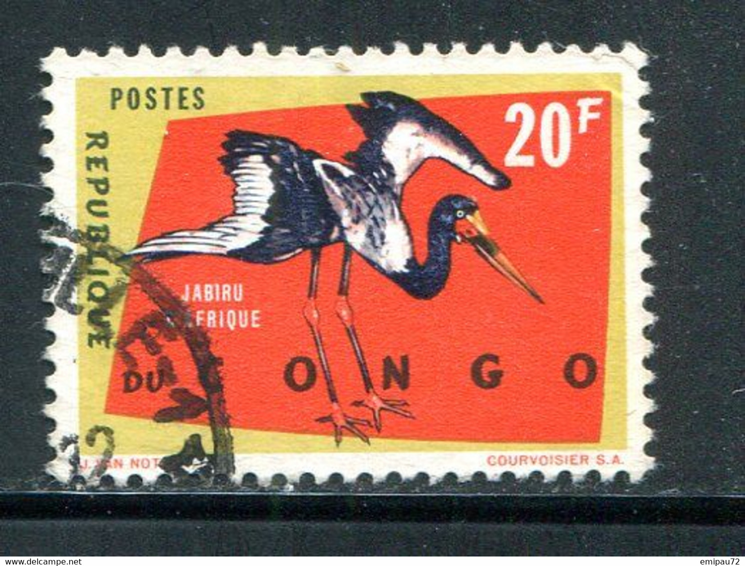 CONGO REPUBLIQUE INDEPENDANTE- Y&T N°494- Oblitéré (oiseaux) - Usados