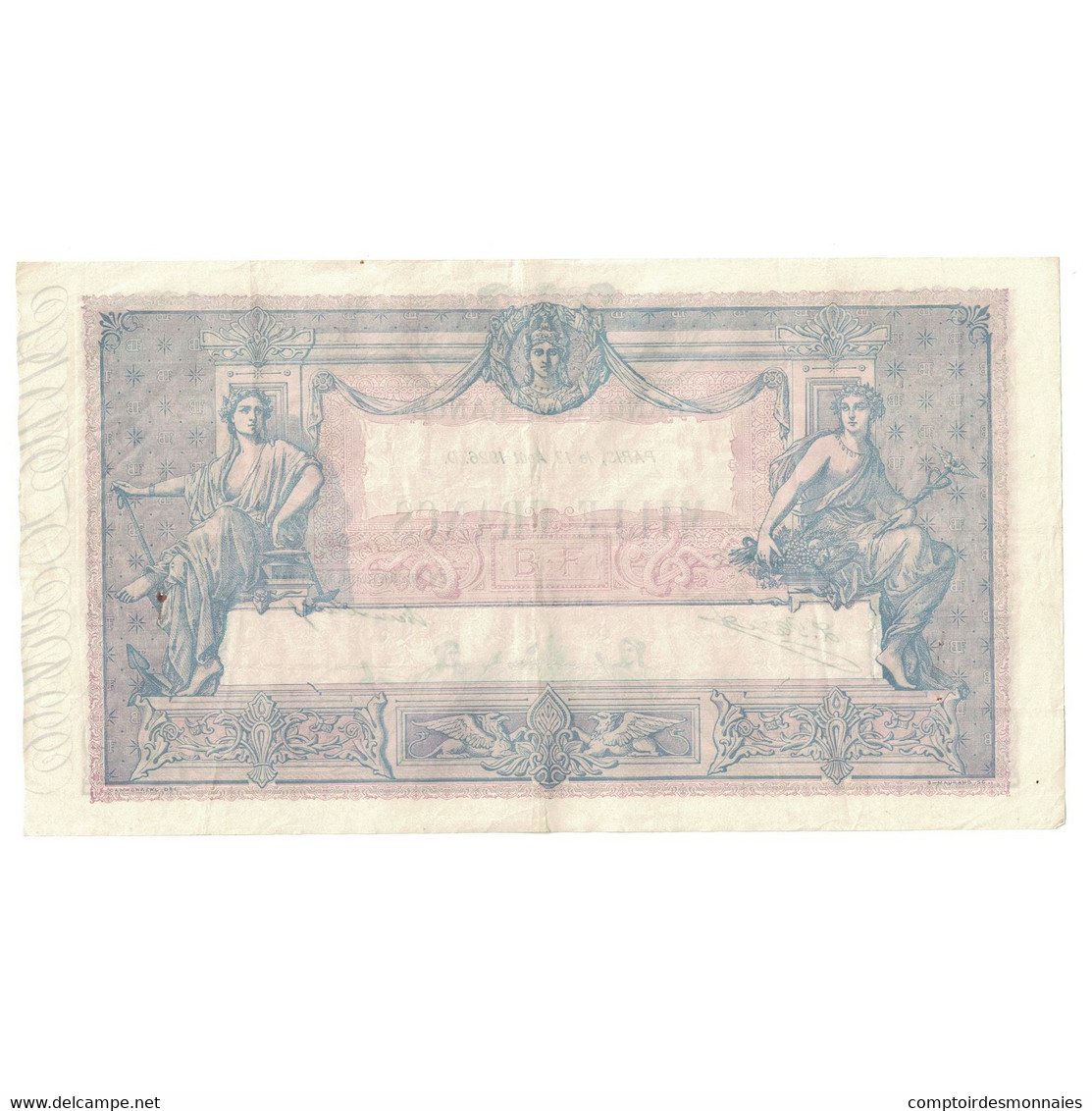 France, 1000 Francs, Bleu Et Rose, 1926, K.2644, TTB+, Fayette:36.43, KM:67k - 1 000 F 1889-1926 ''Bleu Et Rose''