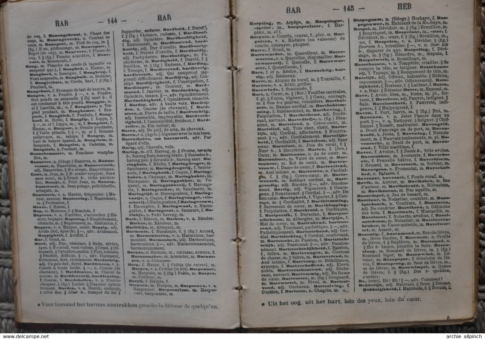 Dictionnaire Callewaert's français - néerlandais +/- 1940
