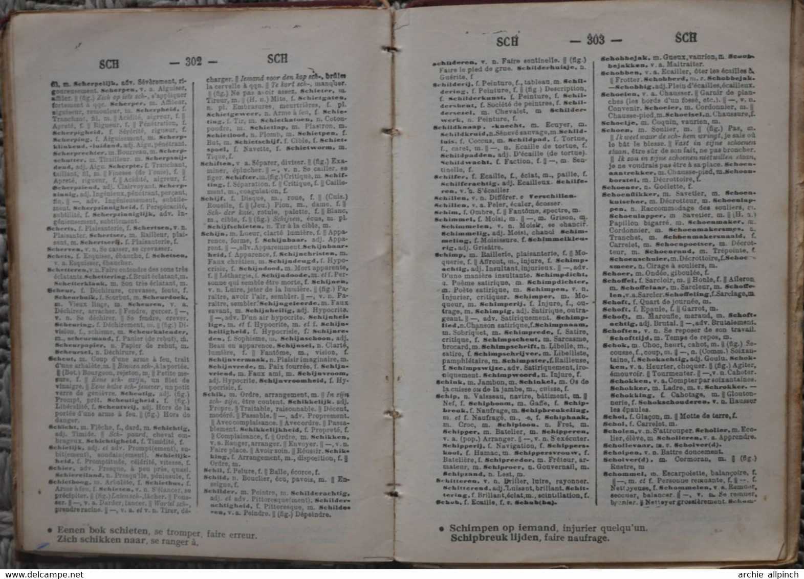 Dictionnaire Callewaert's français - néerlandais +/- 1940