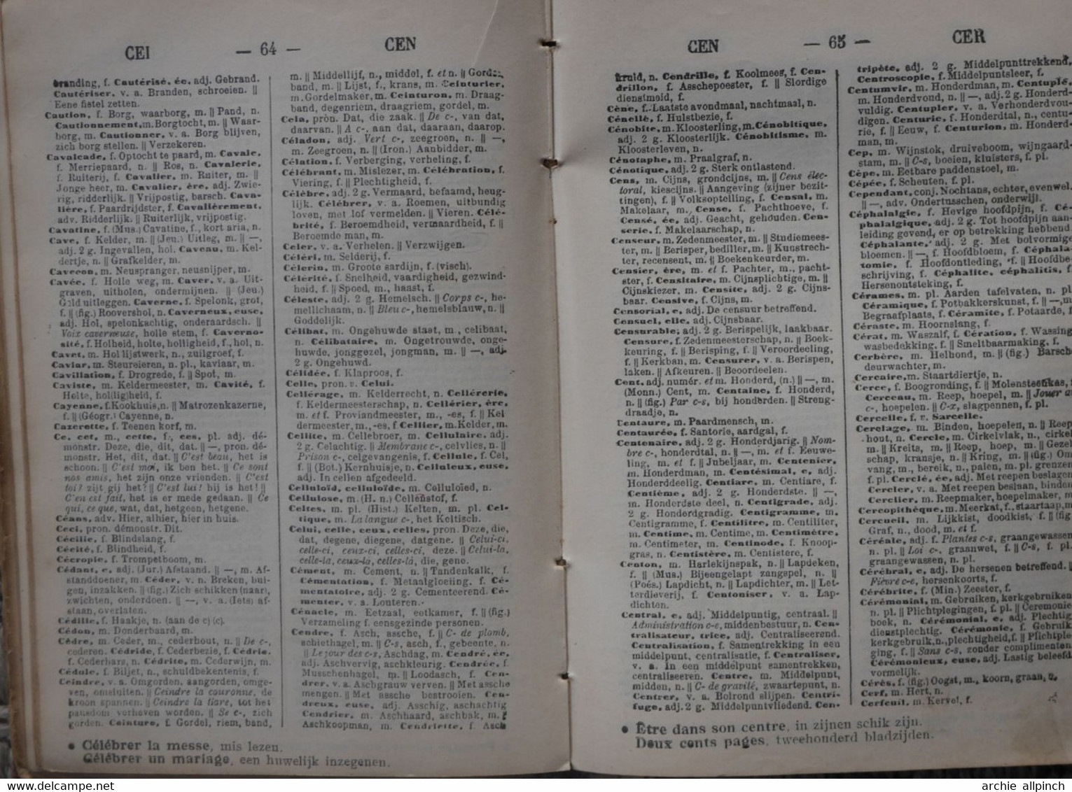 Dictionnaire Callewaert's français - néerlandais +/- 1940