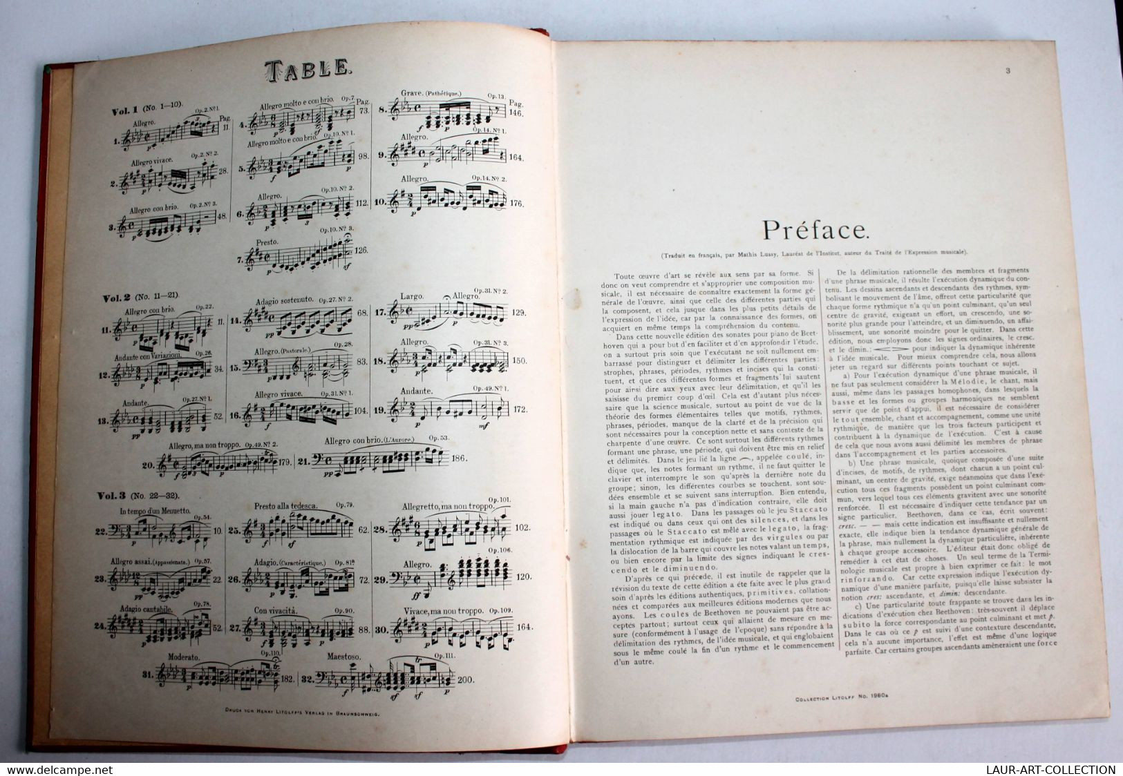 SONATES POUR PIANO De BEETHOVEN, REVU Par GERMER VOL. 1, Coll. LITOLFF PARTITION / ANCIEN LIVRE DE COLLECTION (2301.415) - Instruments à Clavier