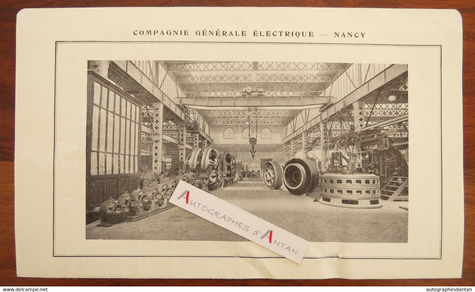 ● Lot 4 Documents Compagnie Générale électrique De Nancy Lettre 1906 + Catalogue Prix Matériel / Dynamos Moteurs - Other Plans