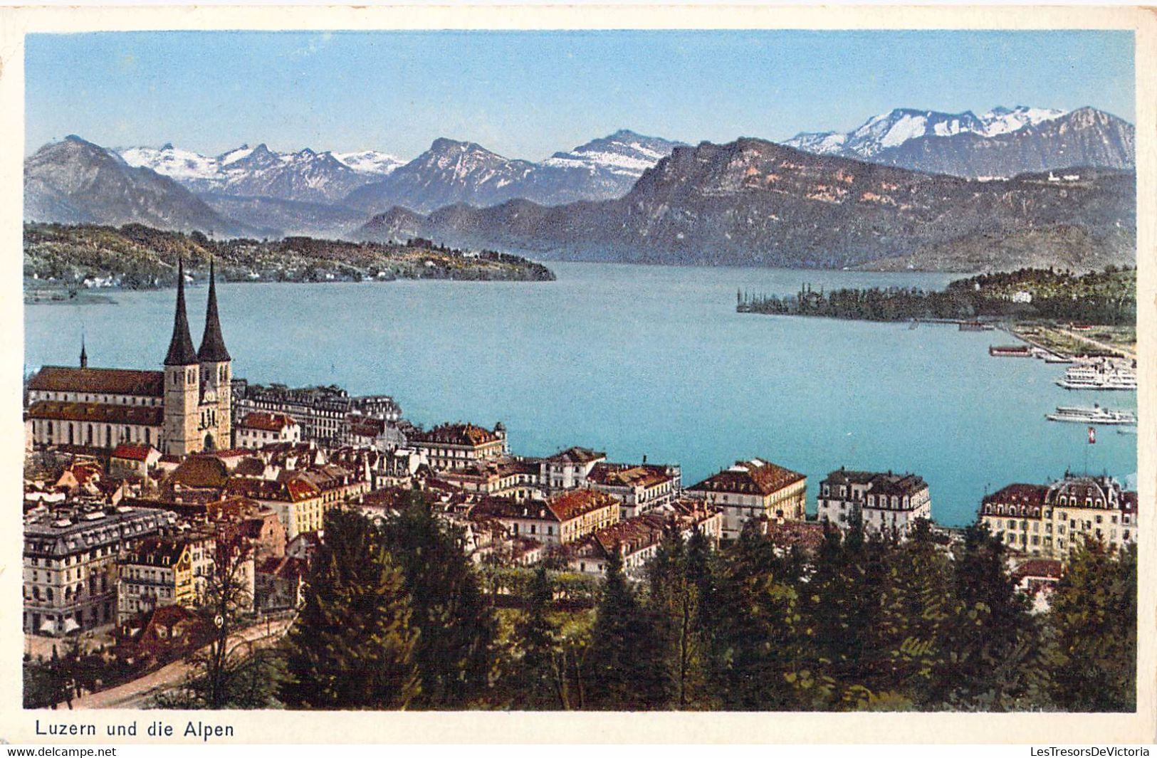 SUISSE - Luzern Und Die Alpen - Montagne - Carte Postale Ancienne - Mon