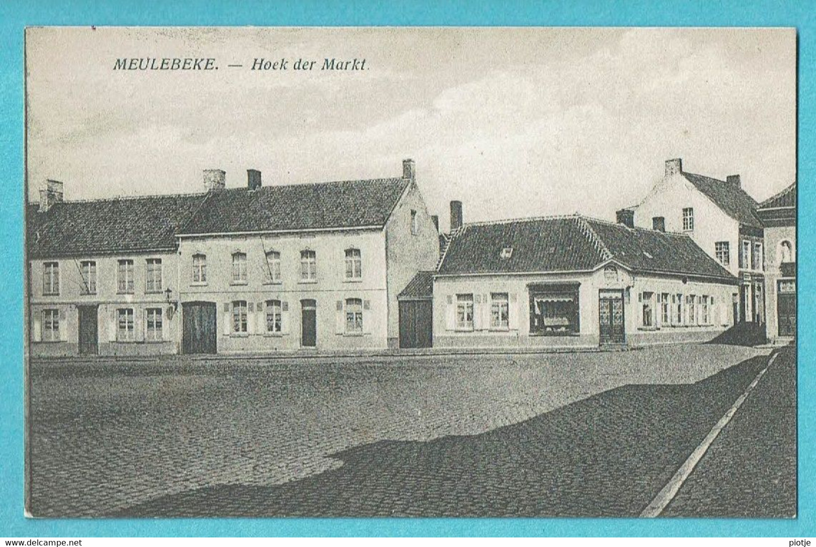 * Meulebeke (West Vlaanderen) * Hoek Der Markt, Coin Du Grand'Place, Square, Magasin, Boutique, Old, Rare - Meulebeke