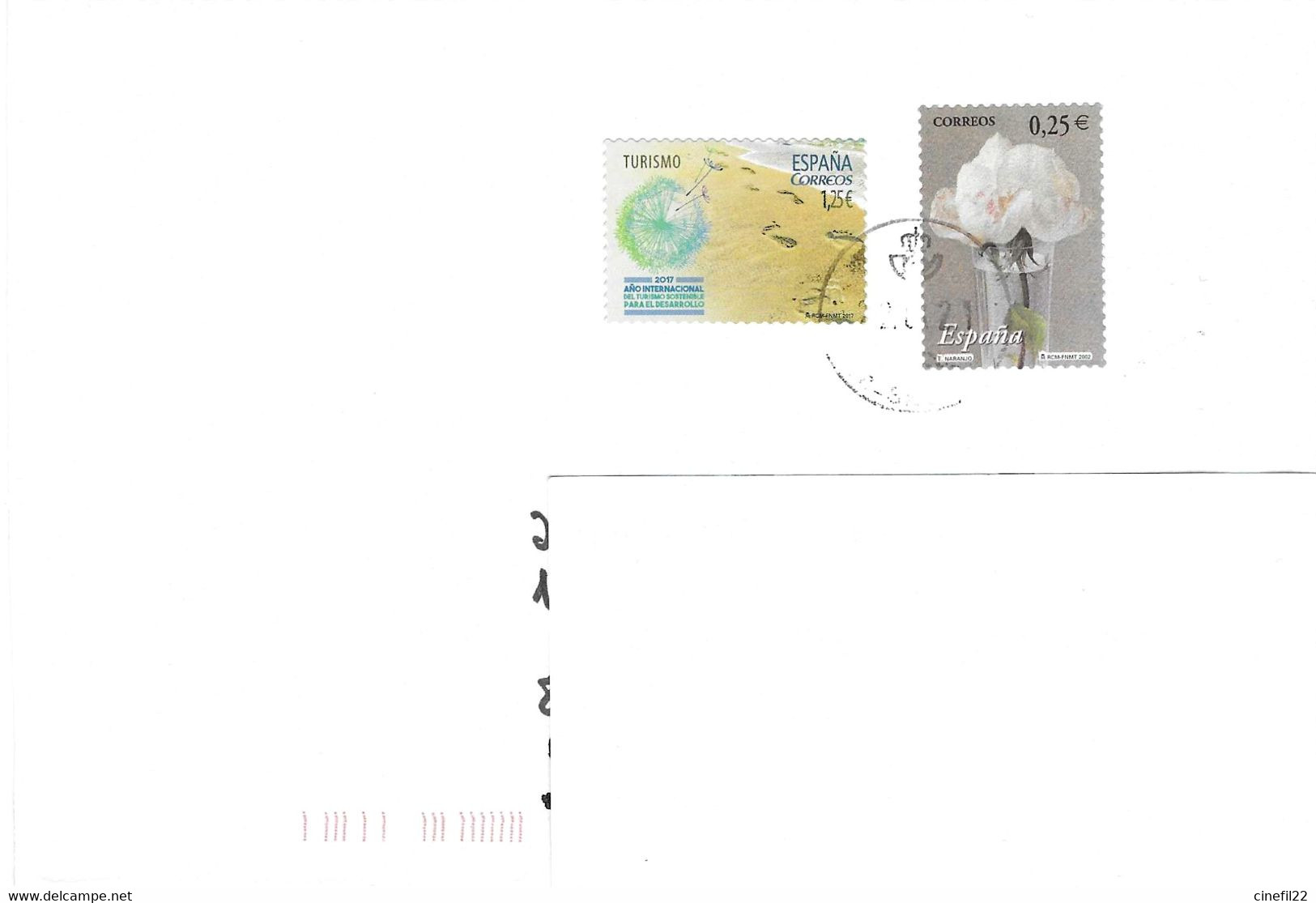 Espagne, Fleur, Tourisme... Sur Lettre 2021 - Covers & Documents