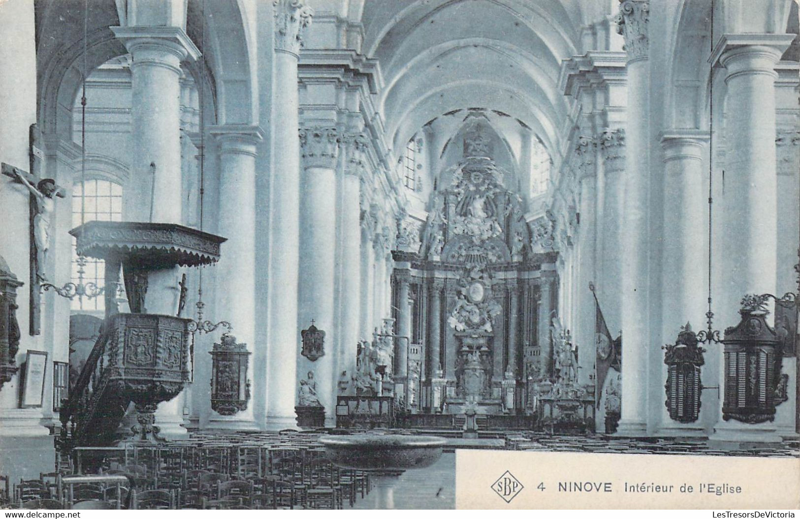 BELGIQUE - Ninove - Intérieur De L'Eglise - Carte Postale Ancienne - Andere & Zonder Classificatie