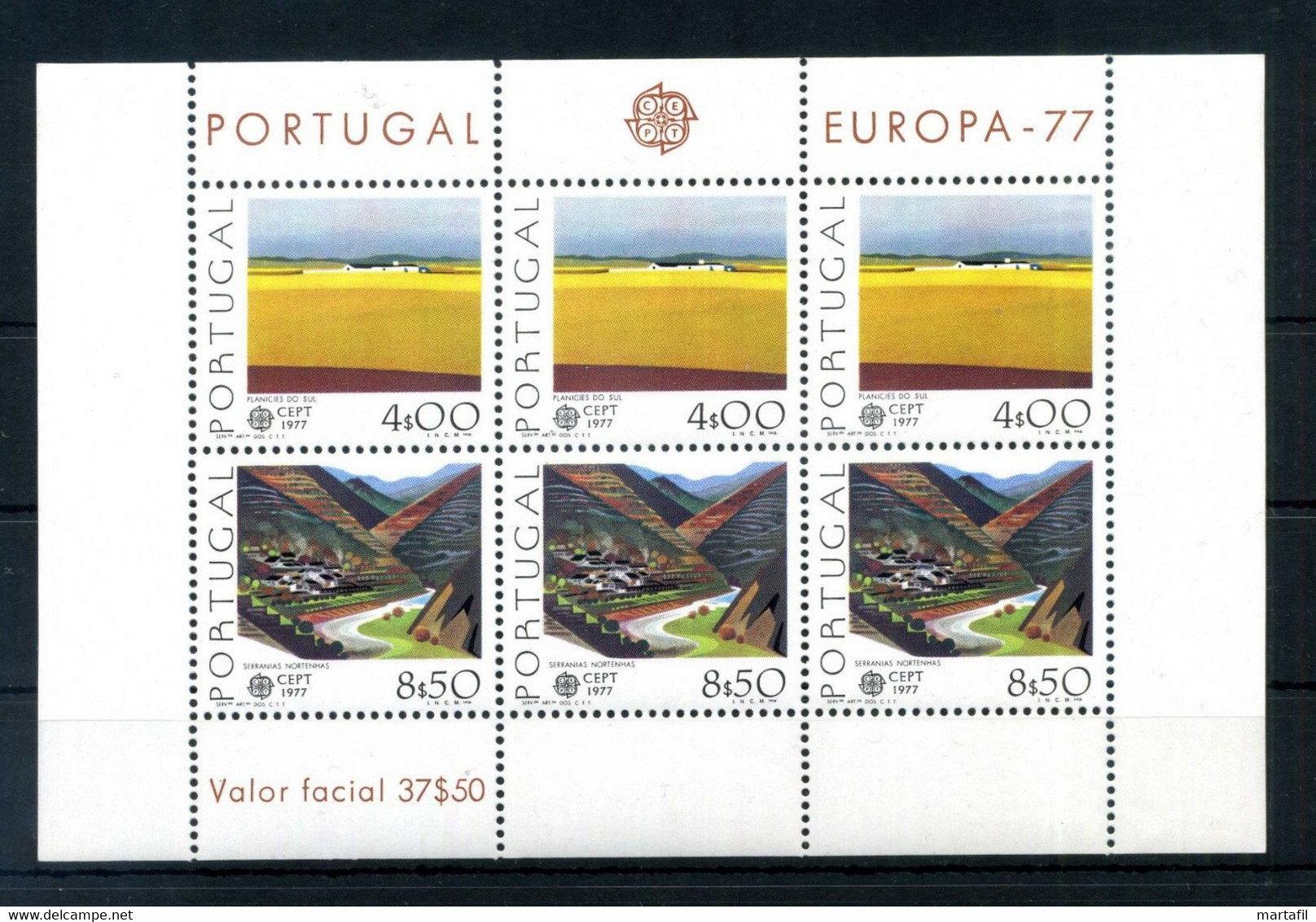 1977 PORTOGALLO BF 20 MNH **, Europa CEPT - Blocs-feuillets