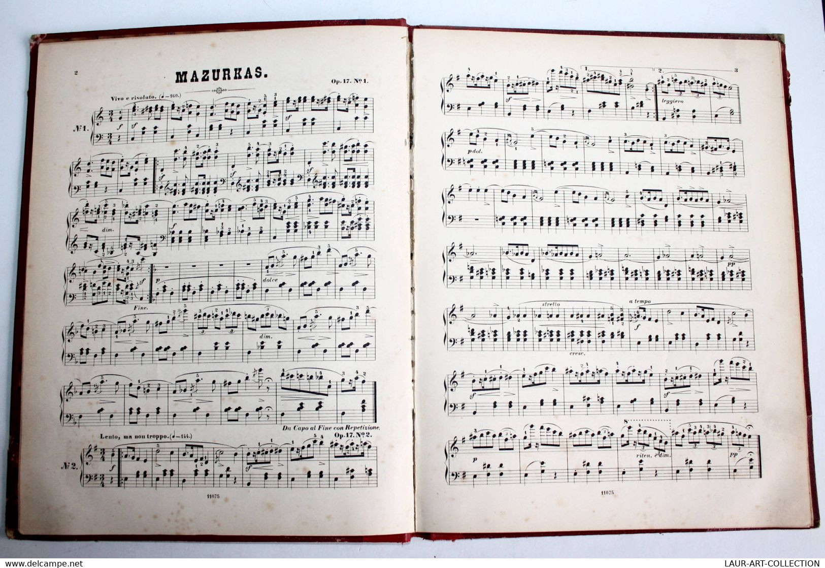 MAZURKAS POUR PIANO De CHOPIN + GAVOTTES CELEBRES, COLLECTION LITOLFF, PARTITION / ANCIEN LIVRE DE COLLECTION (2301.416) - Instruments à Clavier