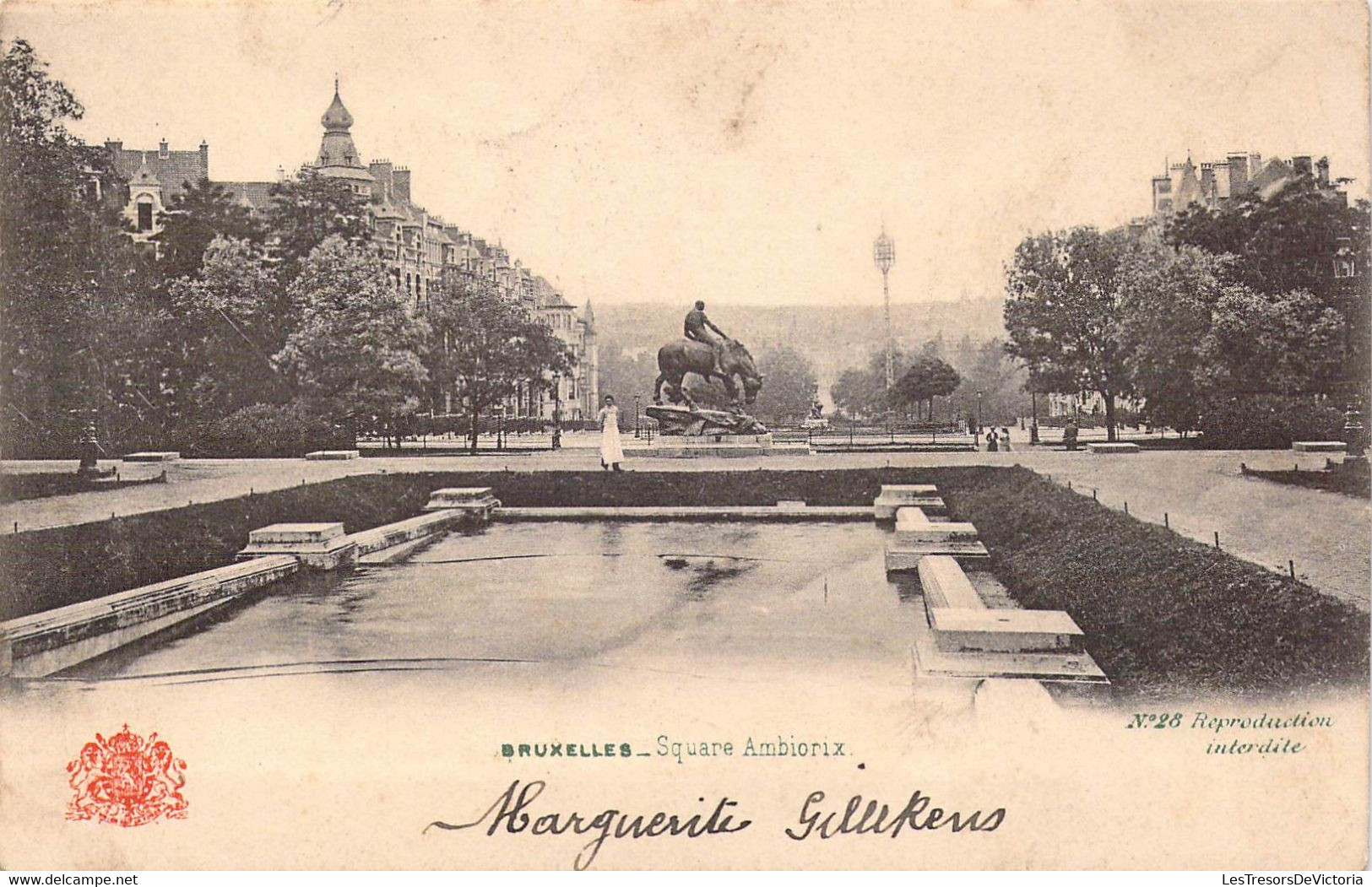 BELGIQUE - Bruxelles - Square Ambiorix - Carte Postale Ancienne - Andere & Zonder Classificatie