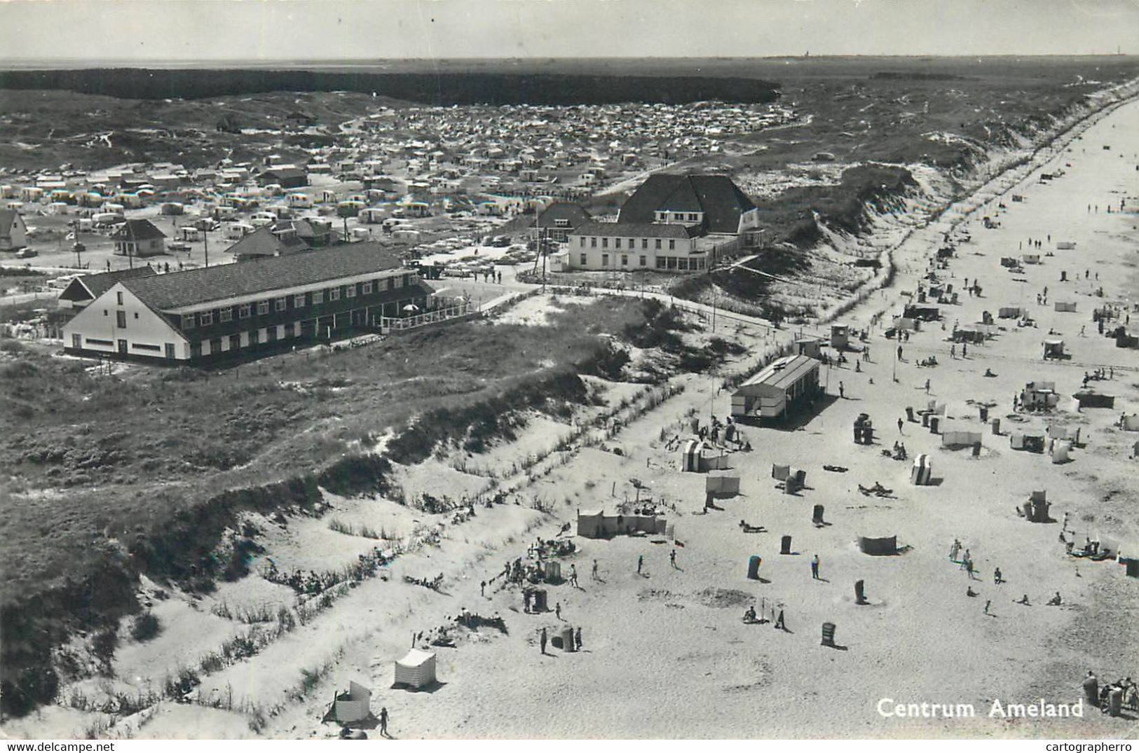 Postcard Netherlands Centrum Ameland Strandhotel Steinvoorte Nes Ameland - Ameland