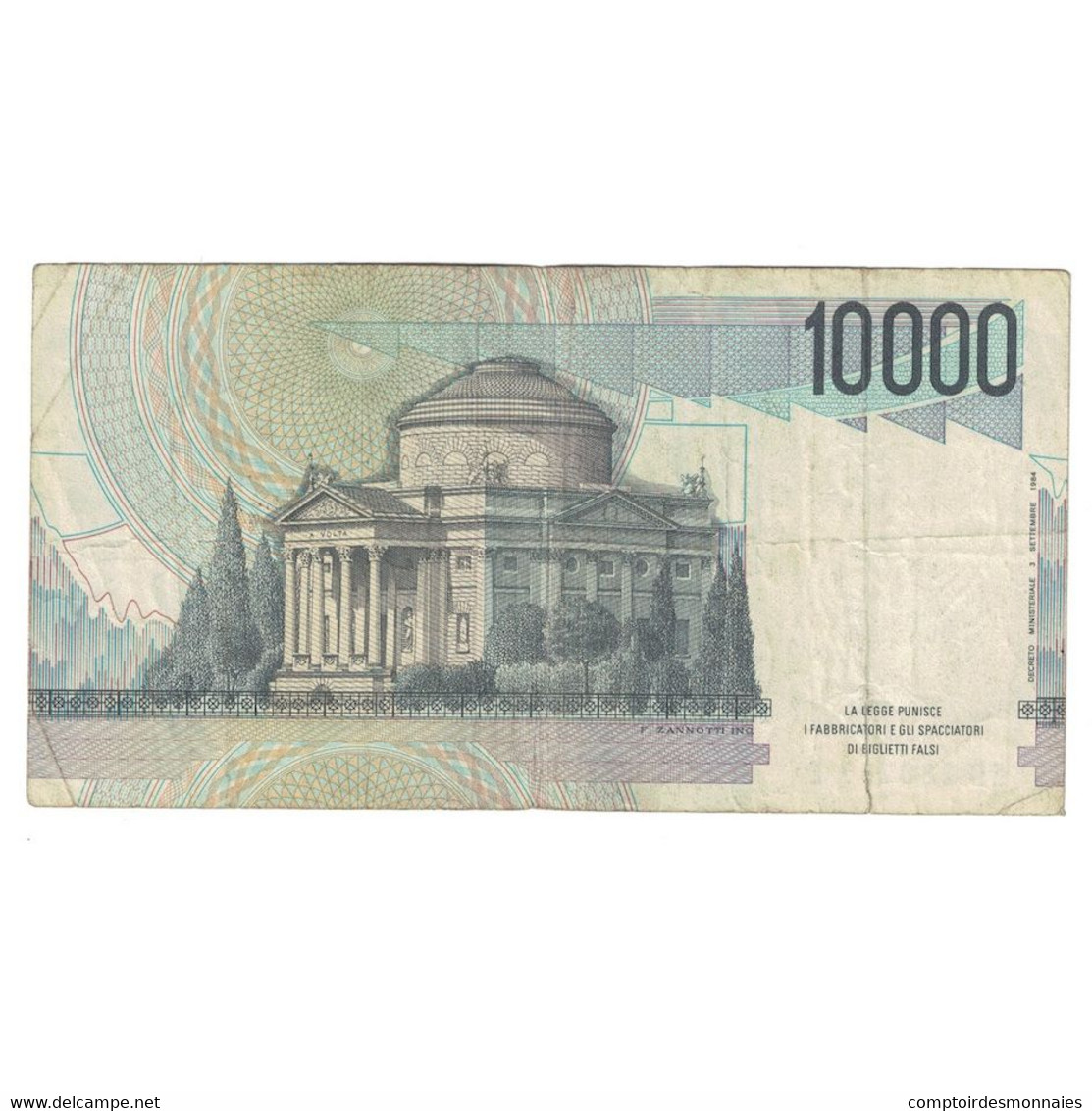 Billet, Italie, 10,000 Lire, 1984, 1984-09-03, KM:112b, TB+ - 10.000 Lire