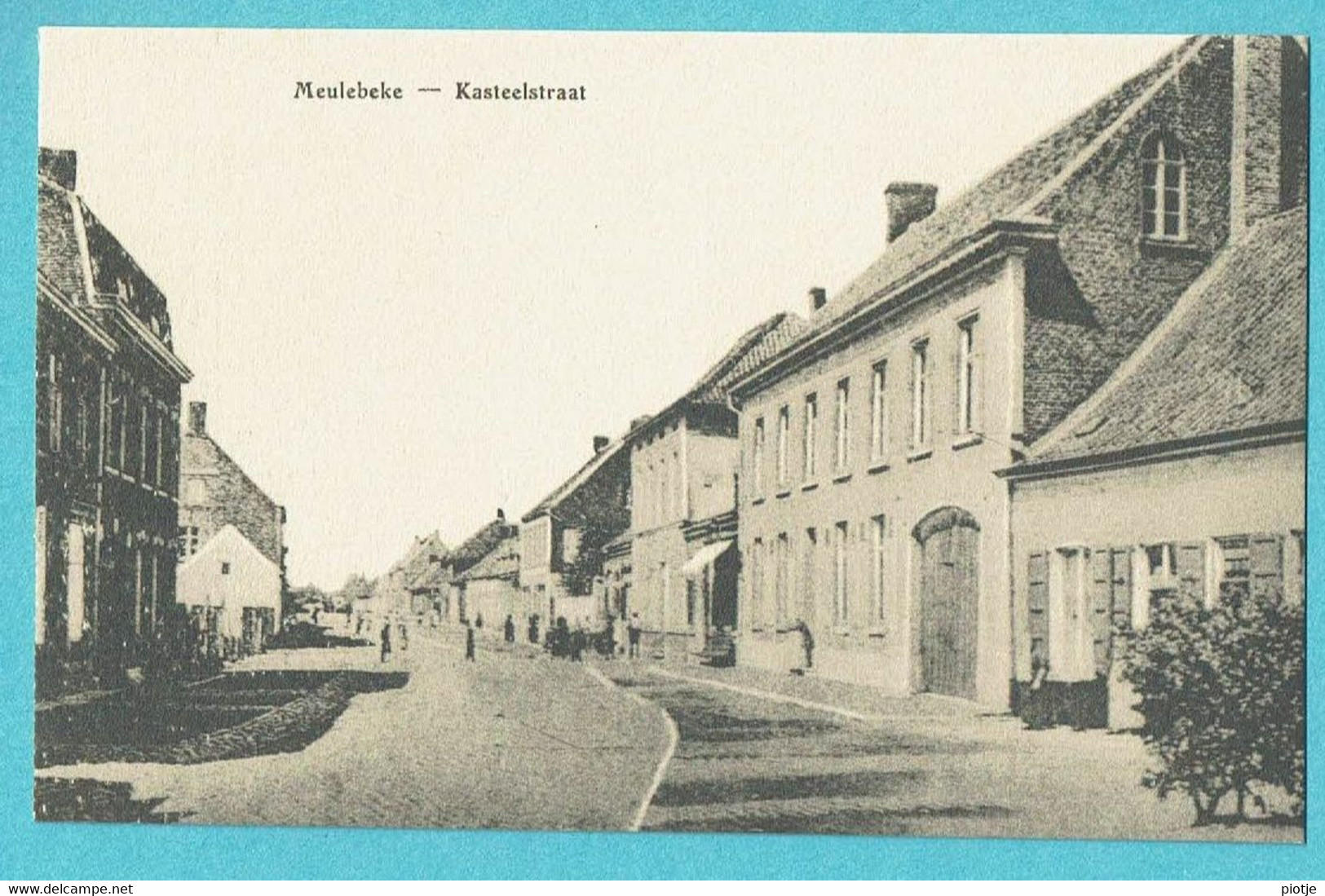 * Meulebeke (West Vlaanderen) * Kasteelstraat, Rue Du Chateau, Straatzicht, Old, Rare, Unique, Animée - Meulebeke