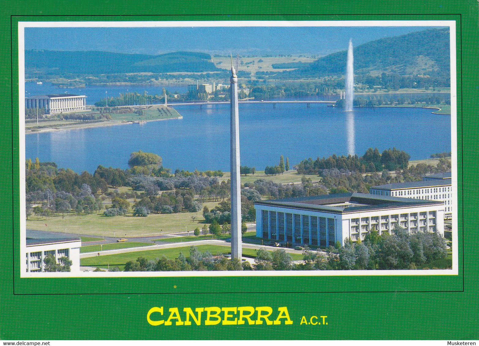 Australia PPC Canberra Lake Burnley Griffin Fr. Mount Pleasant US-Australian War Memorial CANBERRA 1988 GENTOFTE Denmark - Canberra (ACT)