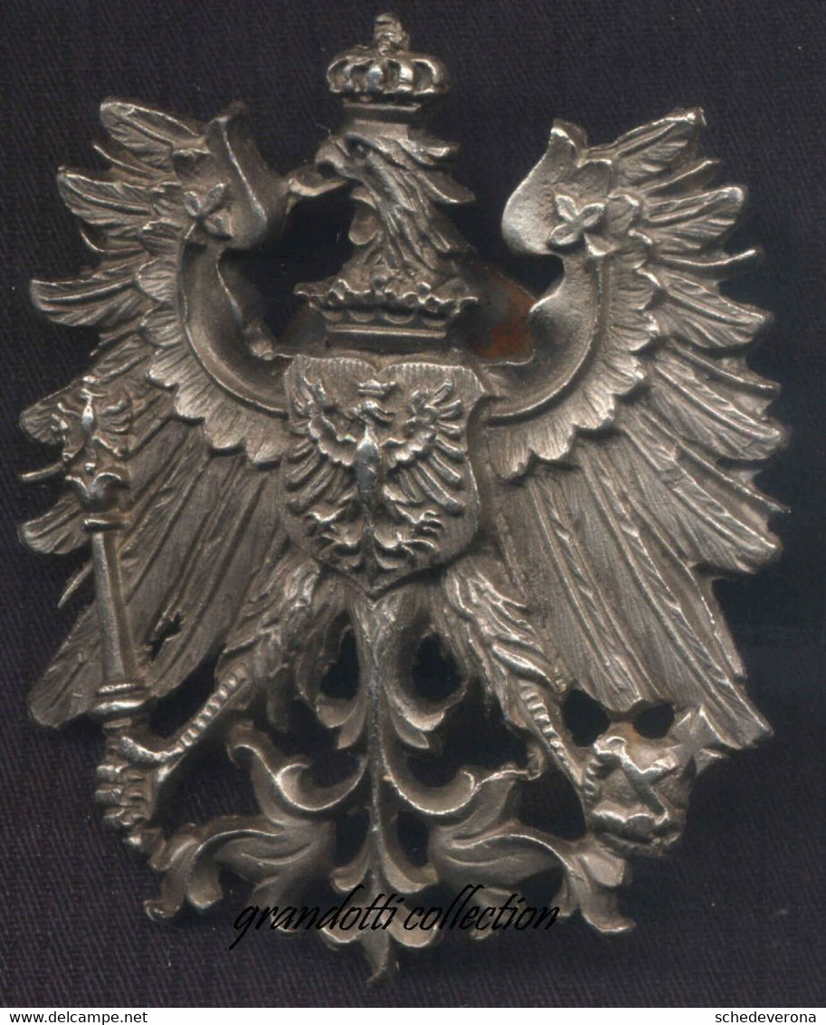 REGNO DI PRUSSIA STEMMA POZNAN FREGIO MILITARE COMPLETO 1910 LIPSIA GERMANIA - Monarquía/ Nobleza