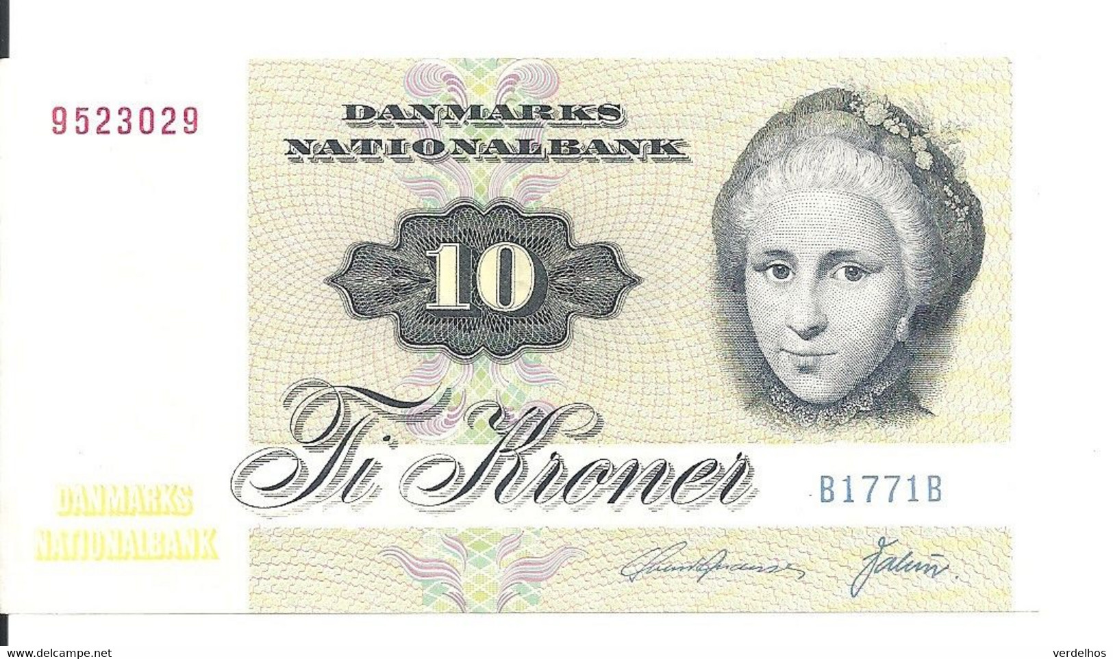 DANEMARK 10 KRONER 1972-77 XF+ P 48 G - Dänemark