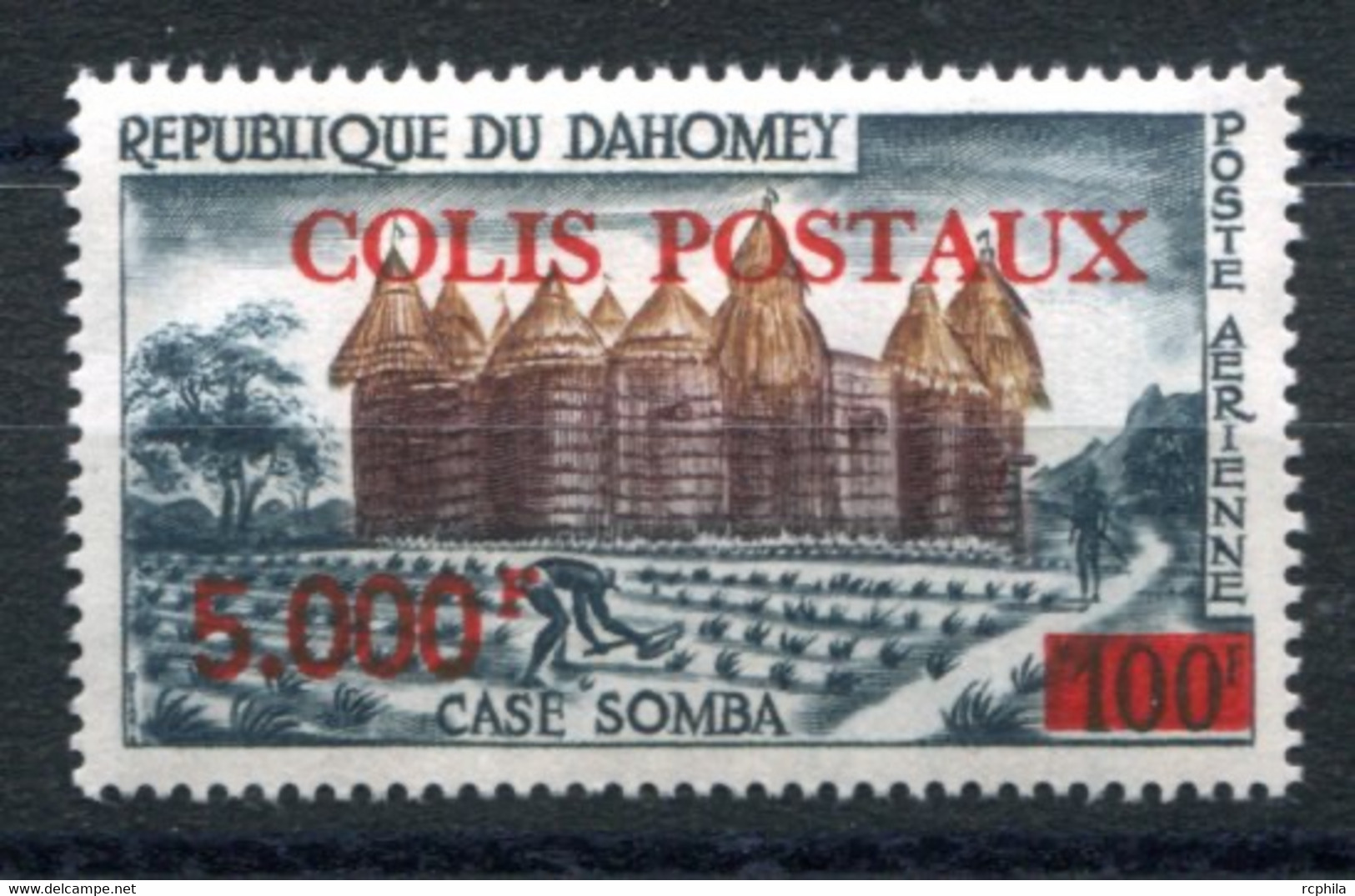 RC 24695 DAHOMEY COTE 110€ N° 12 COLIS POSTAUX 5000F SUR 100F EN ROUGE NEUF ** MNH TB - Benin - Dahomey (1960-...)