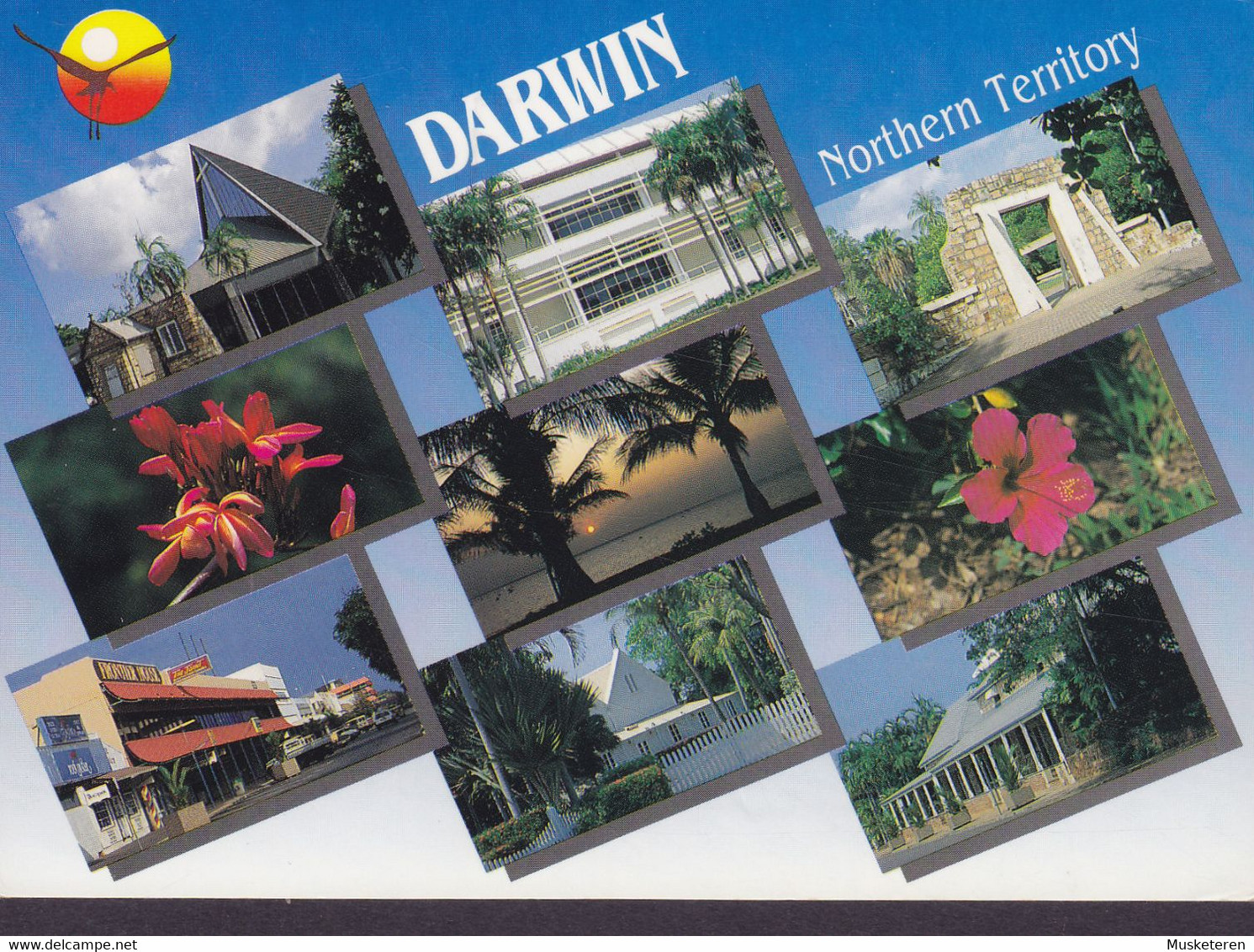 Australia PPC Darwin Northern Territory DARWIN MAIL CENTRE 1992 HELLERUP Denmark Fun Run Stamp - Darwin