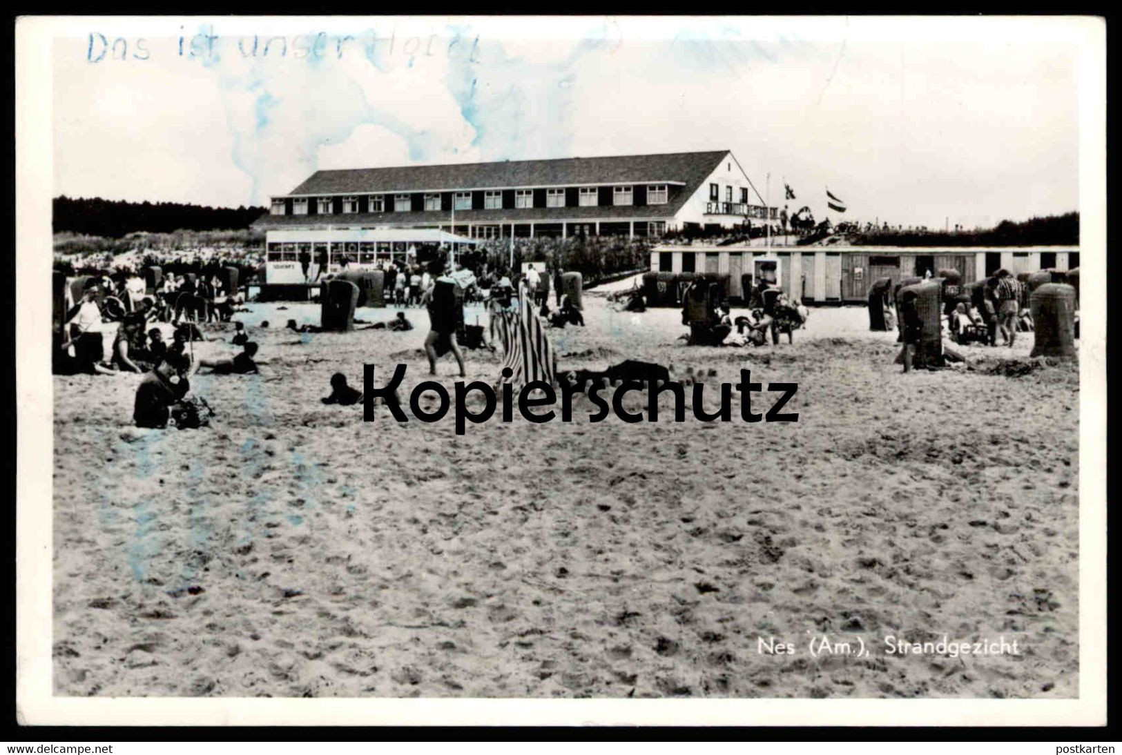 ÄLTERE POSTKARTE NES AMELAND STRANDGEZICHT HOTEL STEINVOORTE Friesland Ansichtskarte Cpa Postcard AK - Ameland