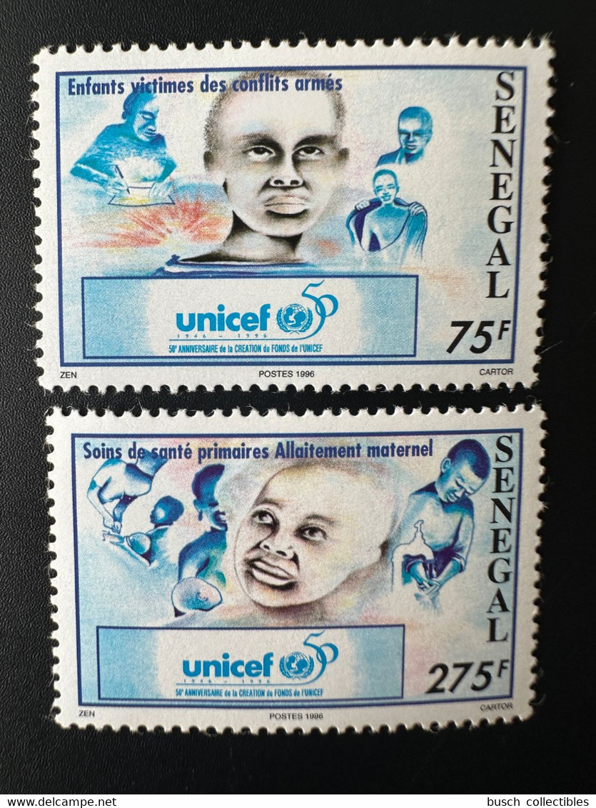 Sénégal 1996 Mi. 1452 - 1453 UNICEF 50 Ans Years Jahre Enfants Kinder Children - UNICEF