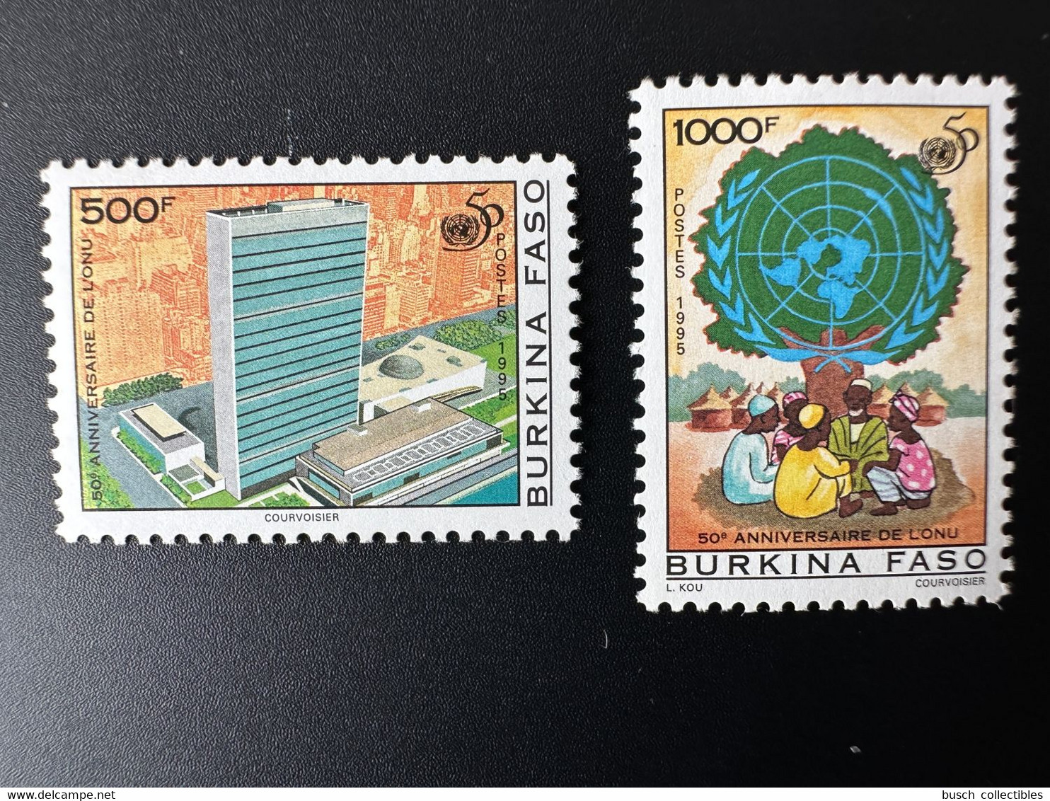 Burkina Faso 1995 Mi. 1373 - 1374 50e Anniversaire De L'ONU 50 Years Jahre United Nations Unies UNO UN - UNO
