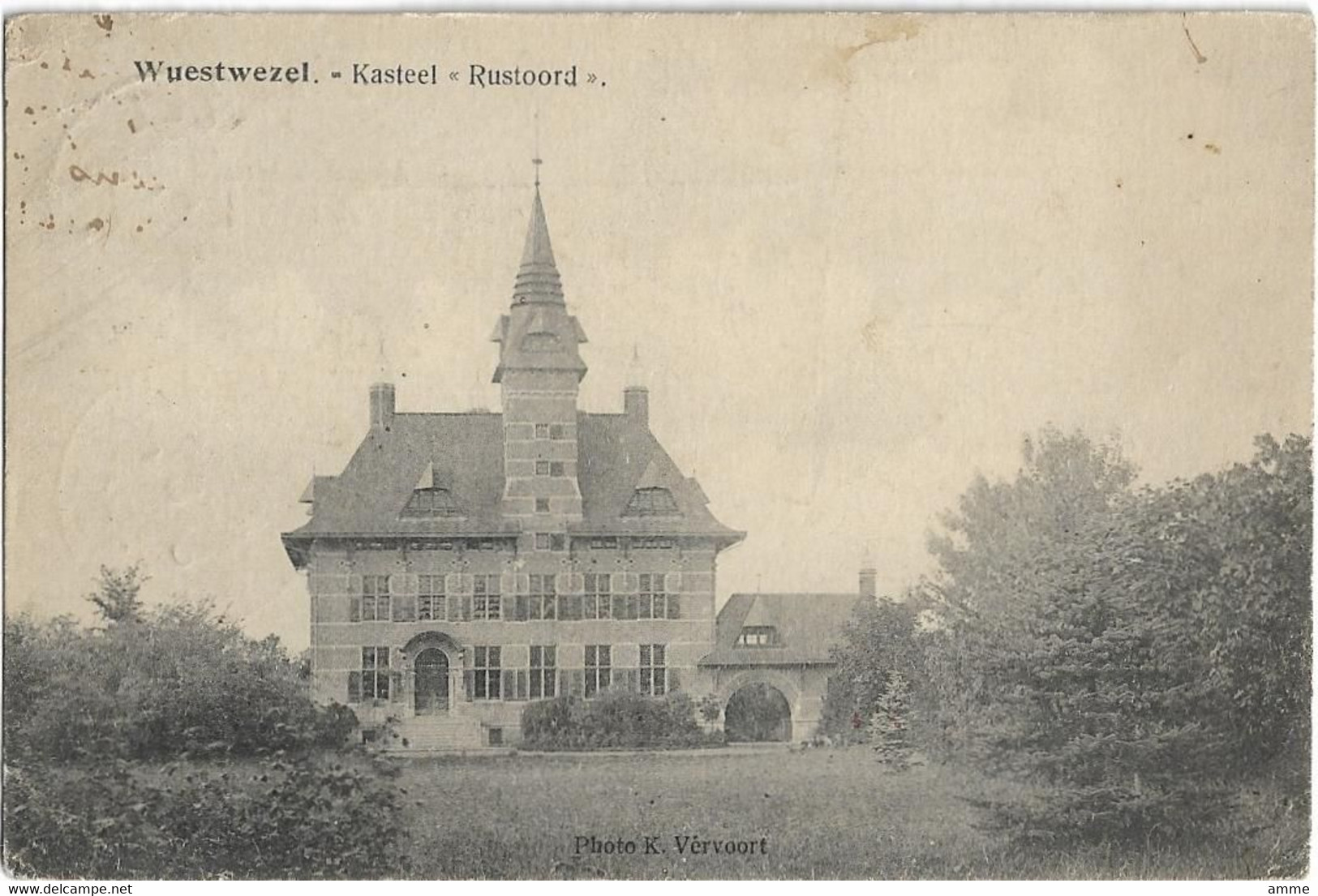 Wuustwezel   *  Wuestwezel - Kasteel "Rustoord"  (onbestelbaar - Rebut) - Wuustwezel