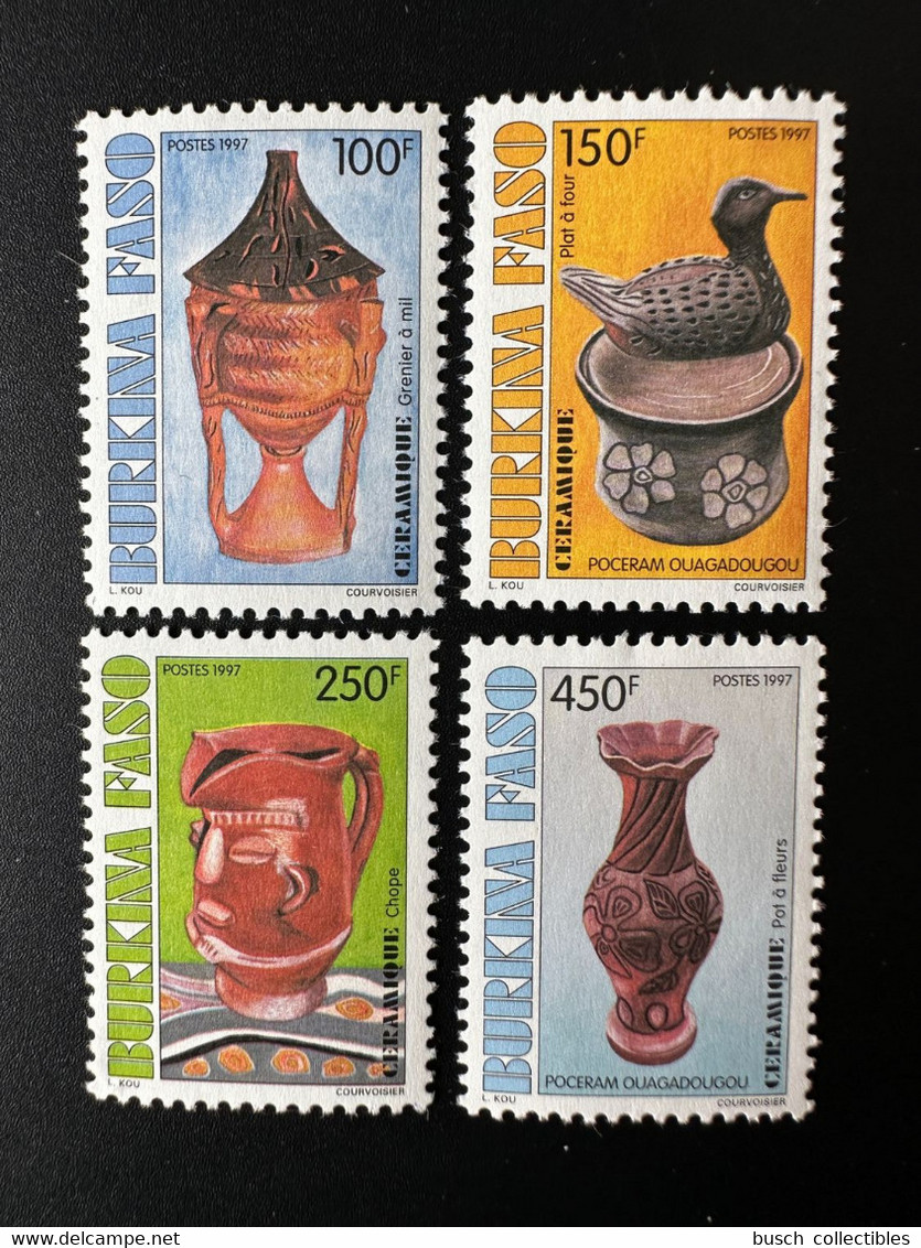 Burkina Faso 1997 Mi. 1458 - 1461 Céramique Handicraft Keramik Artisanat Handwerk Ceramic - Burkina Faso (1984-...)