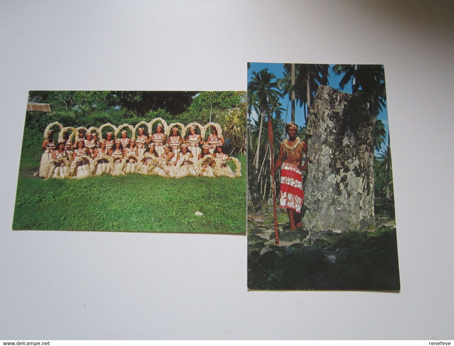TAHITI - LE GROUPE DE PUEU LAUREAT 1ER PRIX DES FETES DE JUILLET 1965 - COSTUME ET DANSE + Carte Gratuite - Tahiti