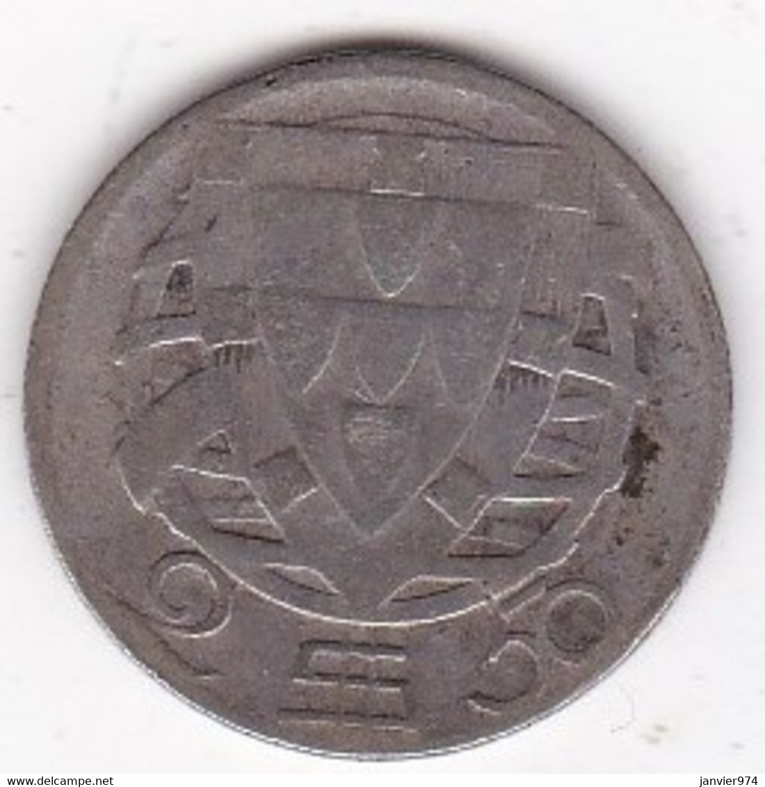 Portugal . 2,50 Escudos 1944 ,en Argent, KM# 580 - Portugal