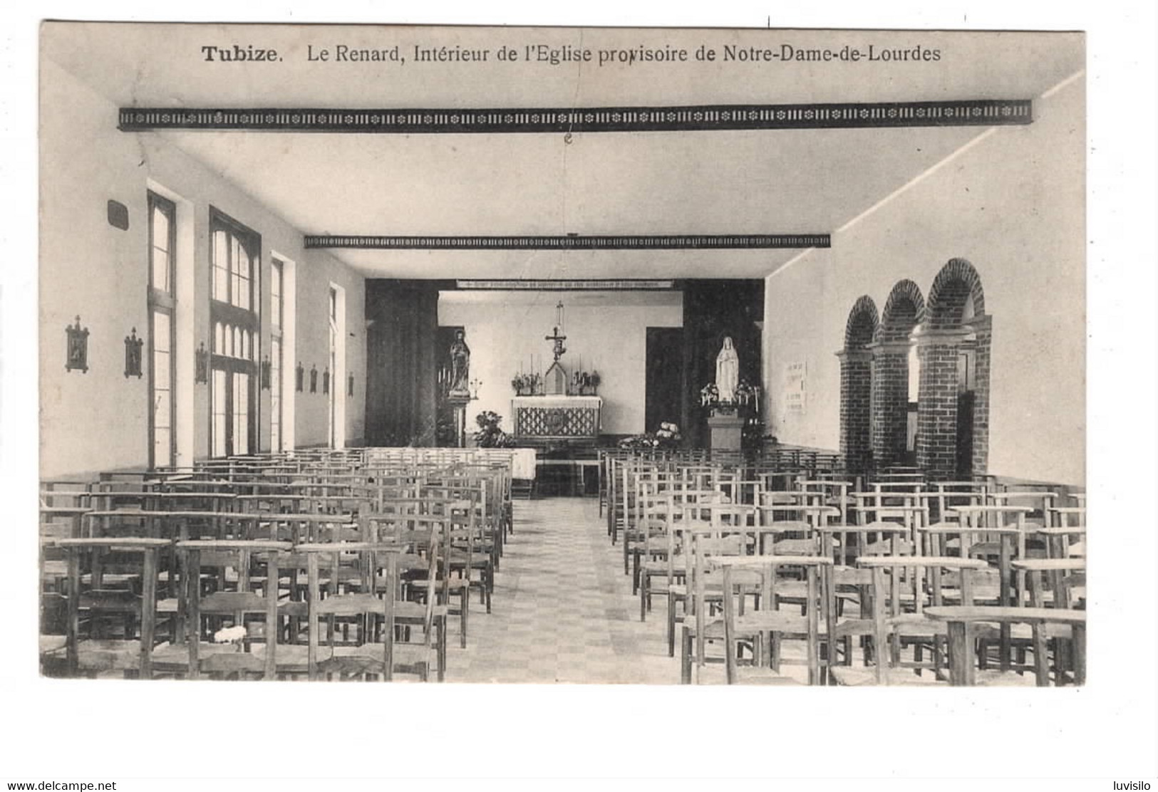 Tubize Le Renard Intérieur De L'Eglise Provisoire De Notre Dame De Lourdes - Tubize