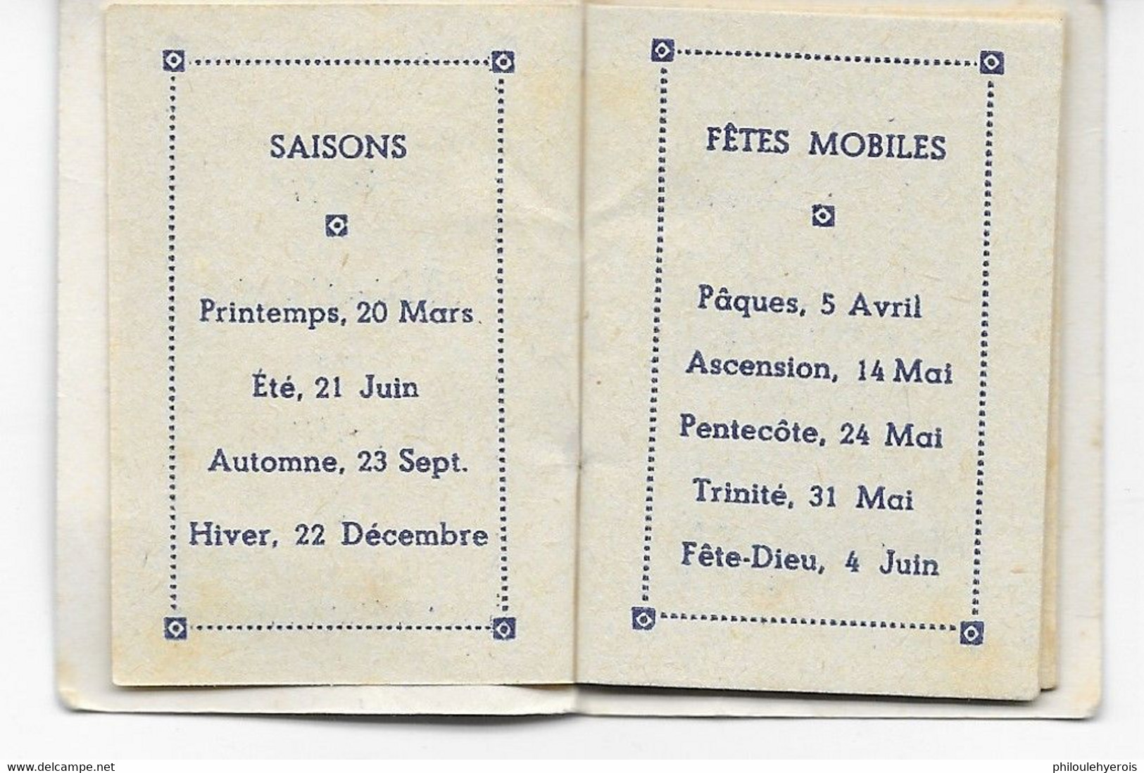 PETIT ALMANACH 1953 4cm X 5,5cm Pub Papeterie Comtoise BESANCON Et MONTBELIARD 5 Scans - Petit Format : 1941-60