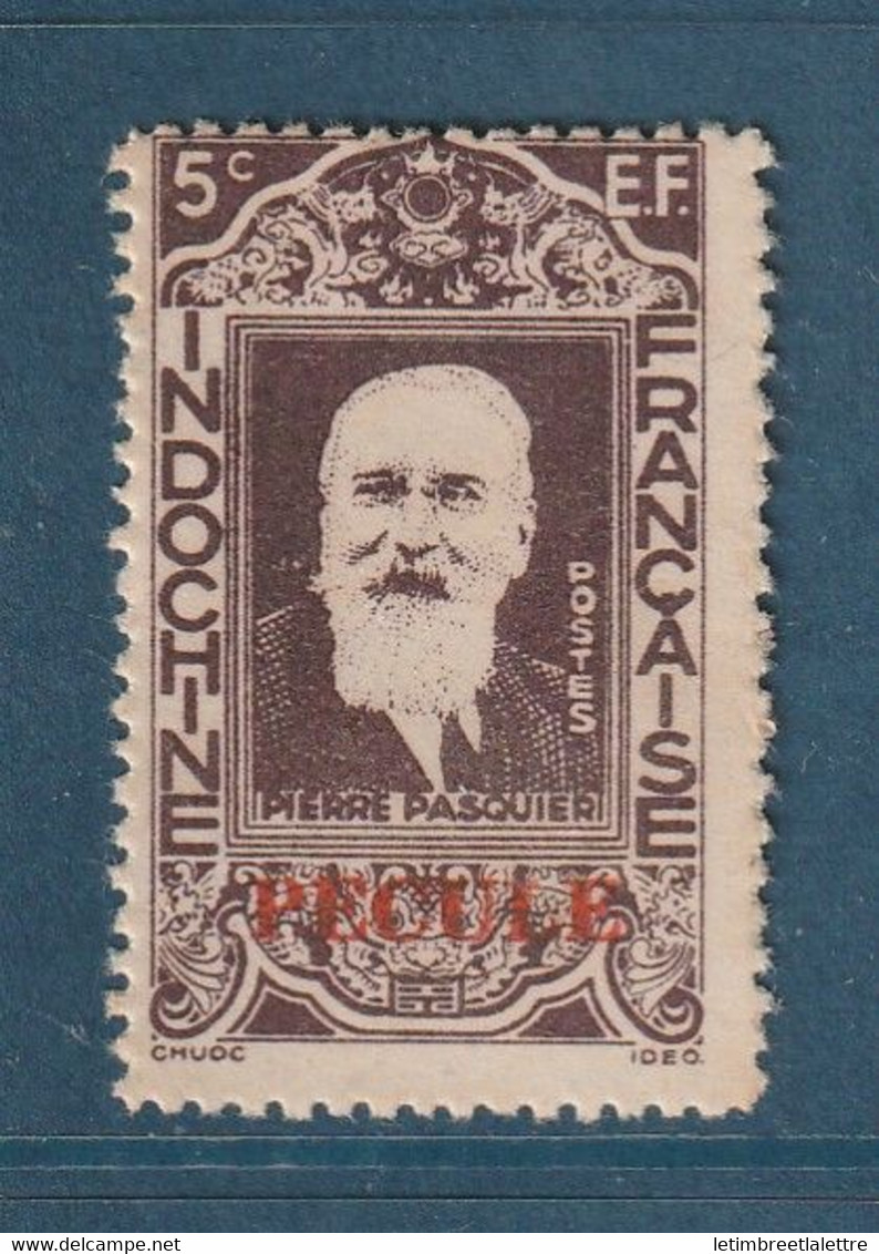 Indochine - Fiscal - Sur YT N° 254 - Surcharge Pécule - Neuf Sans Charnière ( ** ) - Sans Gomme - 1944 - Unused Stamps