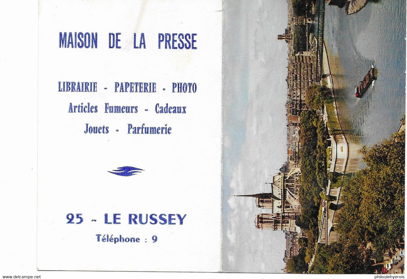 PETIT Calendrier 1969  9cm X 6cm  Pub Maison De La Presse 25 LE RUSSEY Tel. 9 - Tamaño Pequeño : 1961-70